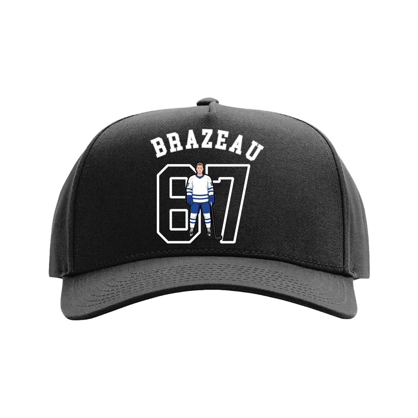 Full Fabric Five-Panel Champ Cap — Shirsey Arch in Black
