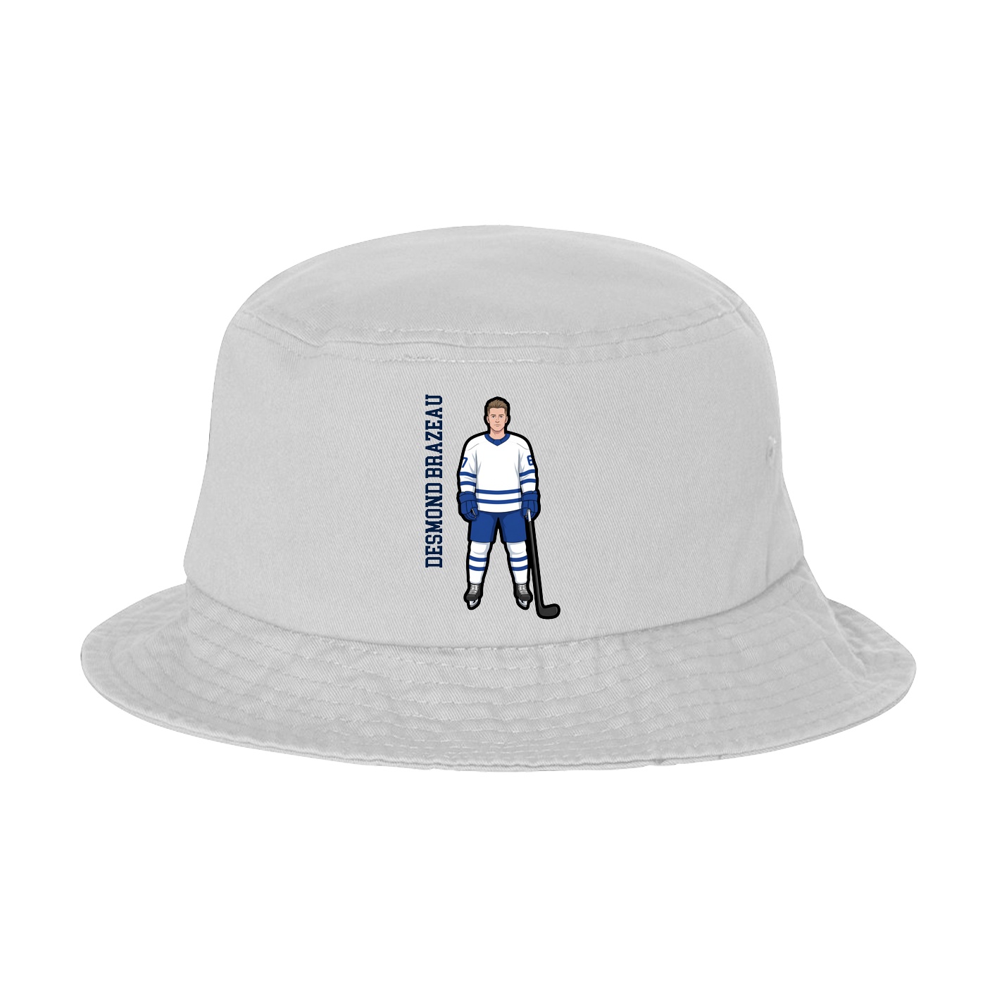 Bucket Cap — Name Vertical in White