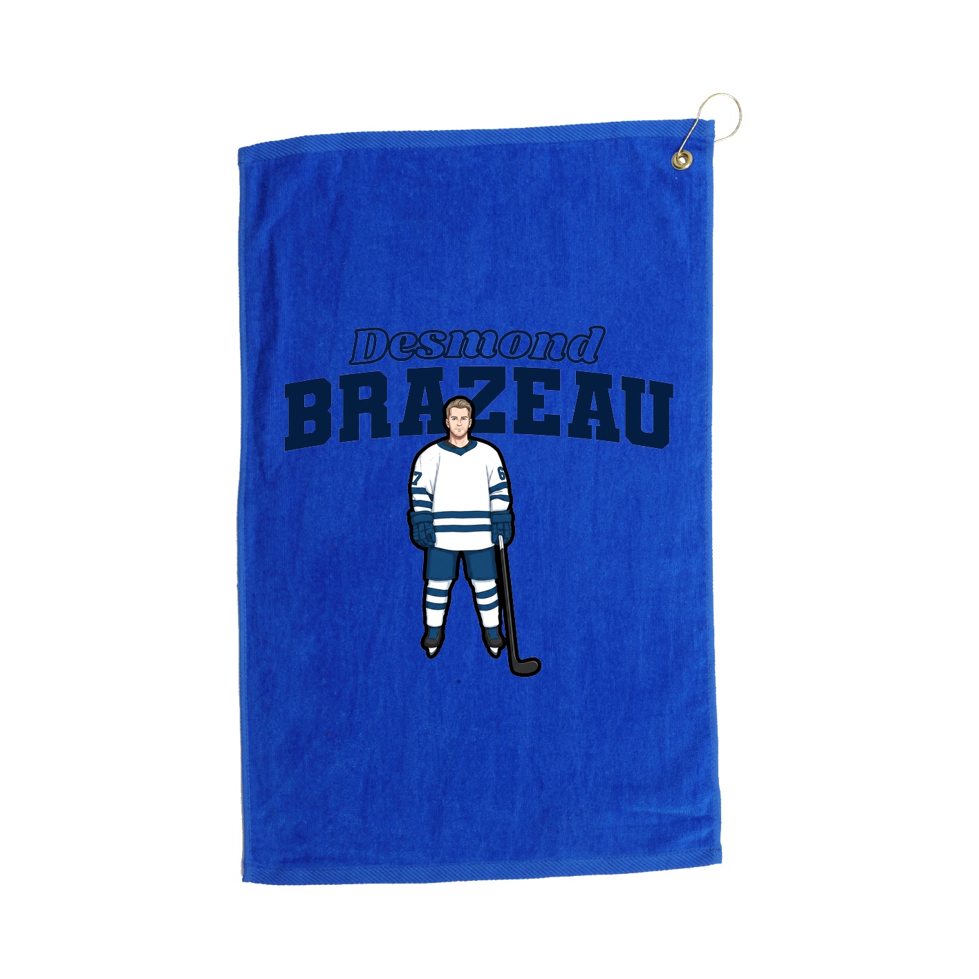 Golf Towel — Name Arch in Royal
