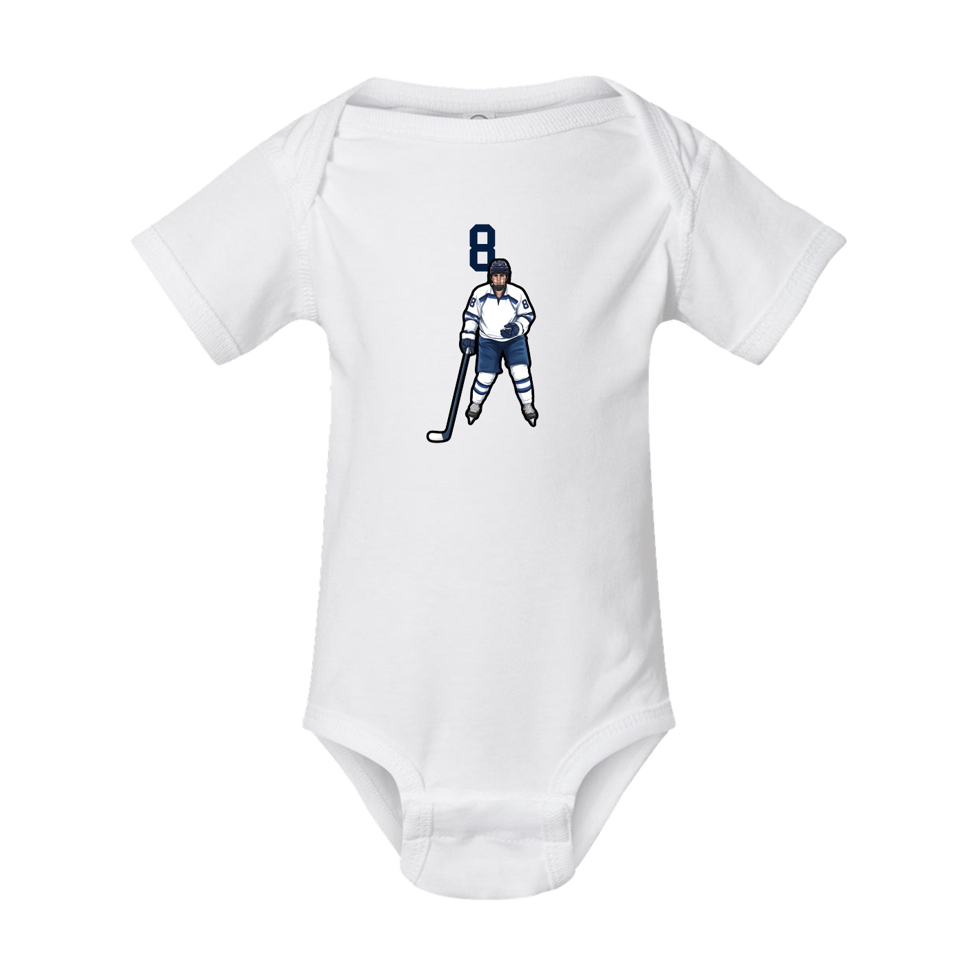 Baby Onesie — Number Top in White