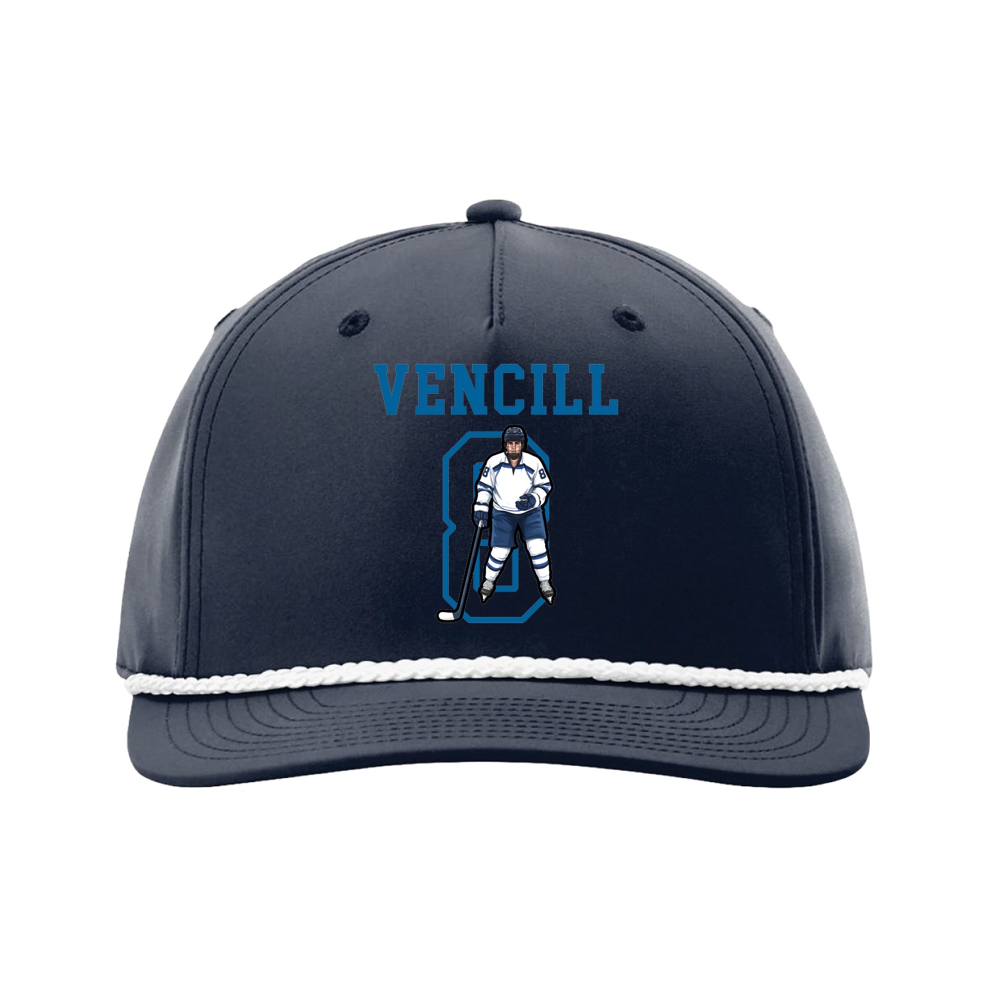 Five-Panel Classic Rope Cap — Shirsey in Navy