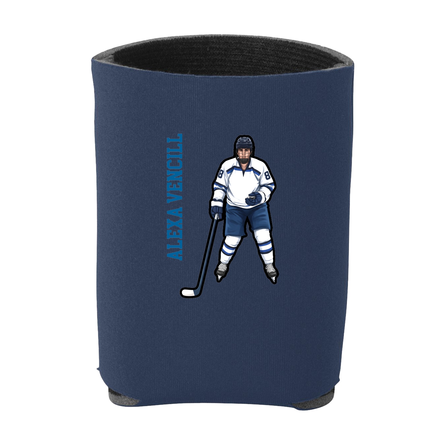 Can Holder — Name Vertical in Navy