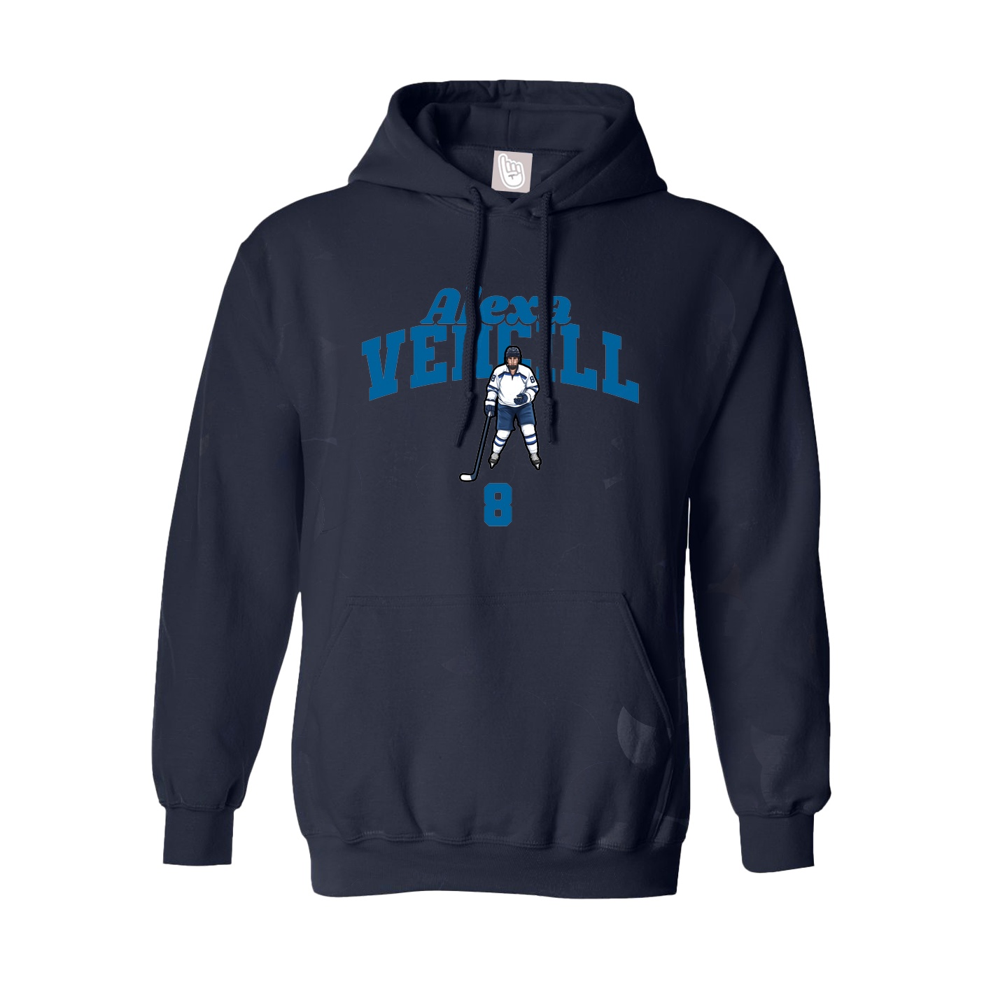 Youth Hoodie — Signature Arch in Navy