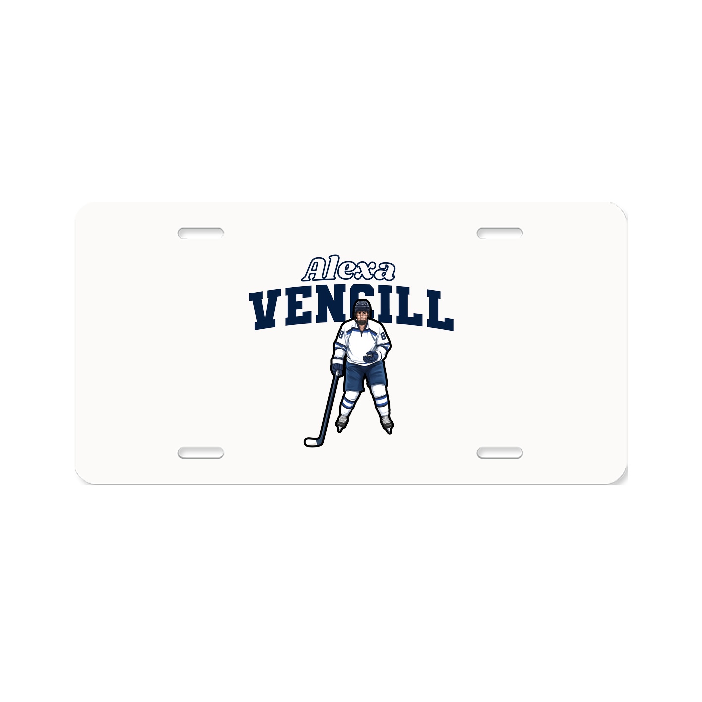 License Plate — Name Arch in Classic