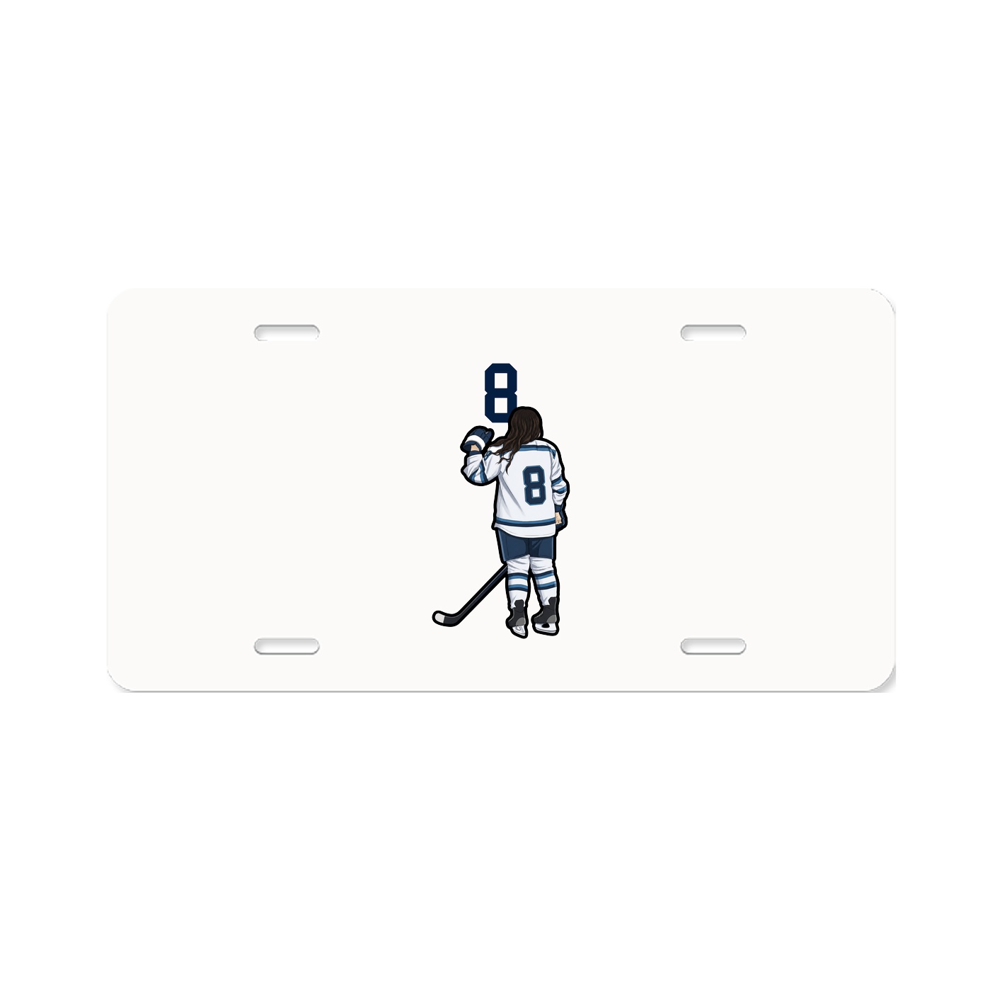 License Plate — Number Top in Classic