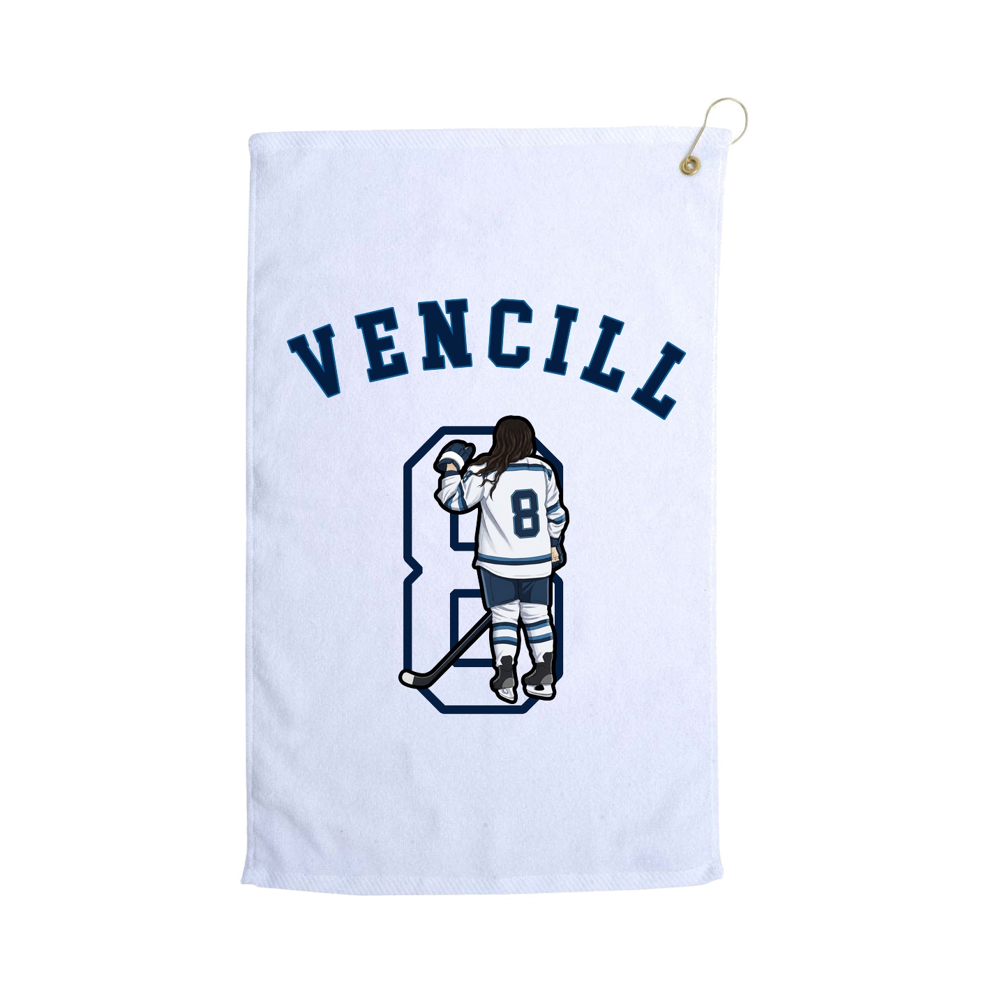 Golf Towel — Shirsey Arch in White