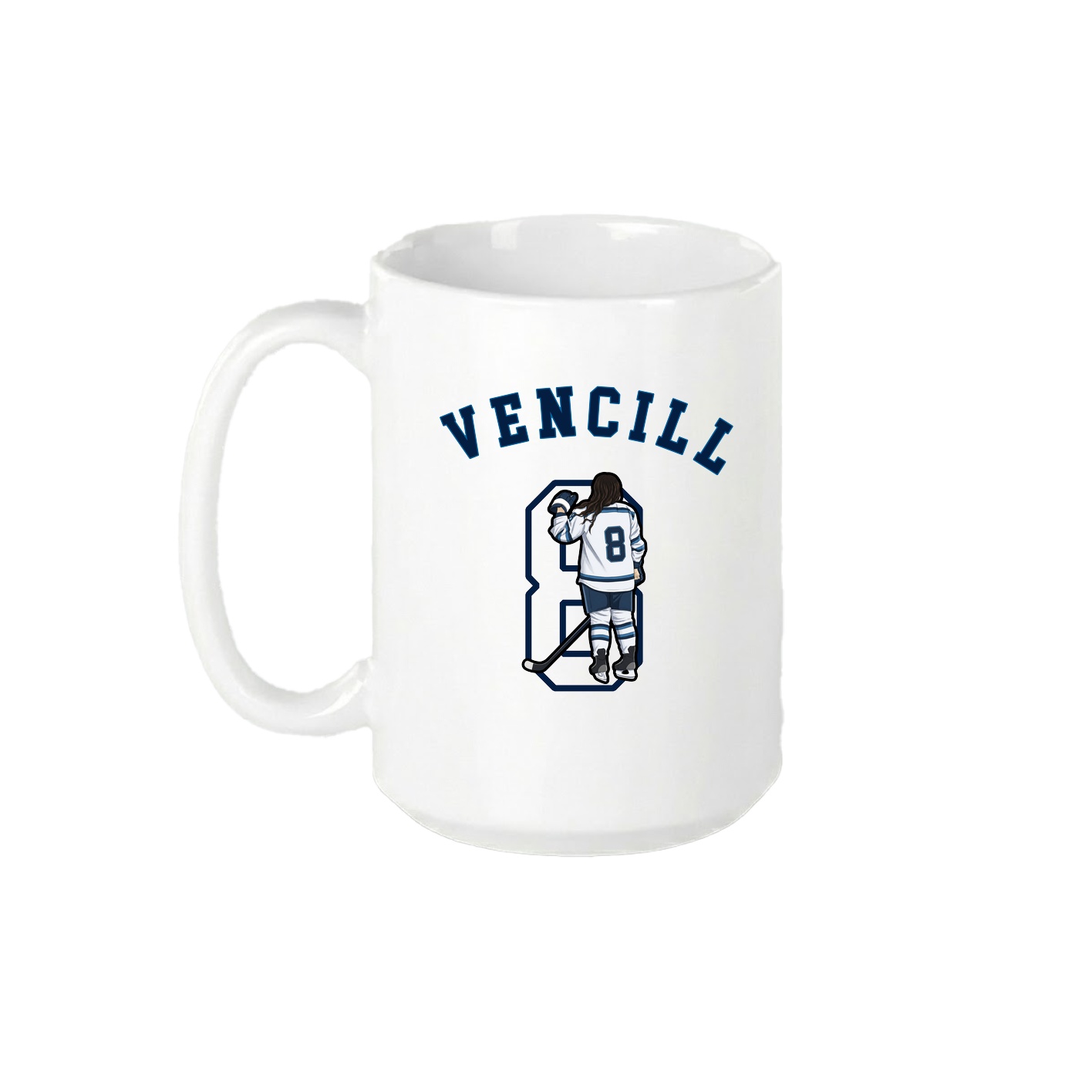 15oz Coffee Mug — Shirsey Arch in White