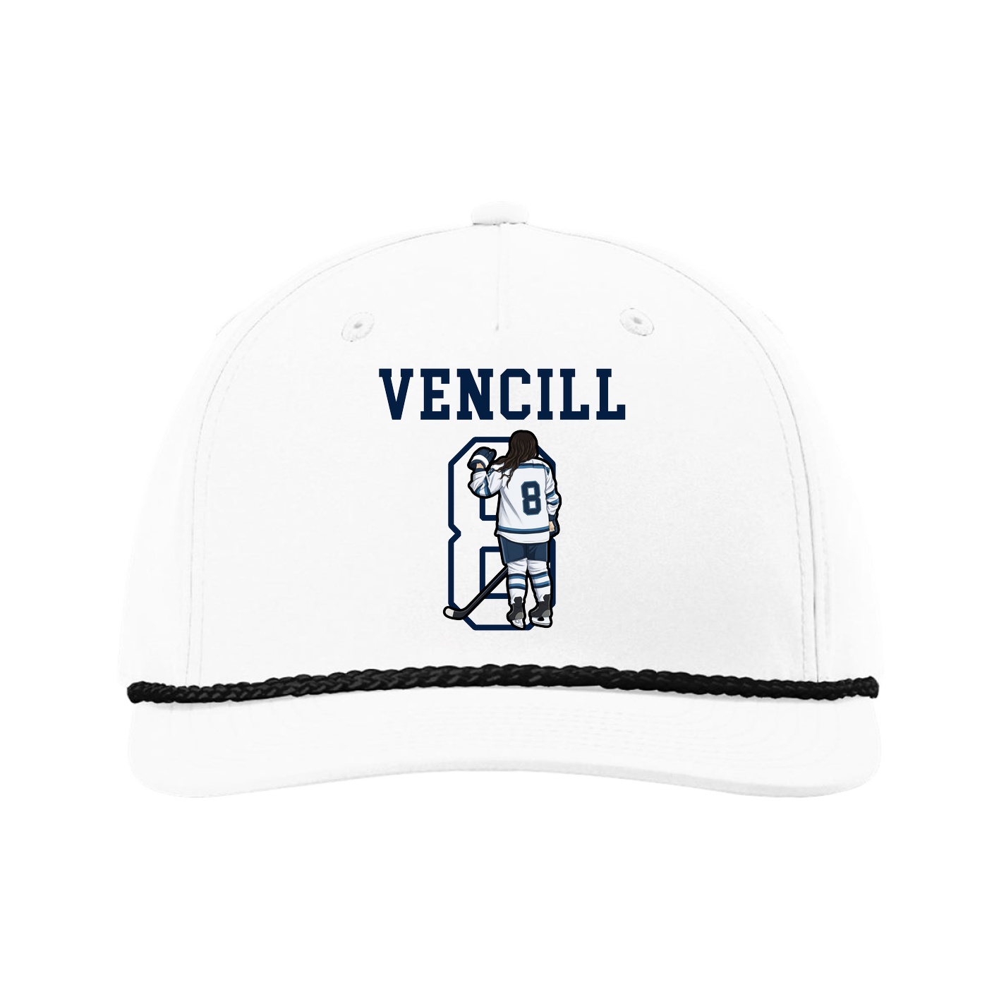 Five-Panel Classic Rope Cap — Shirsey in White
