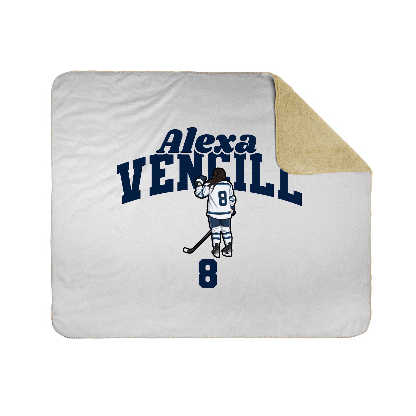 Throw Blanket — Signature Arch in White