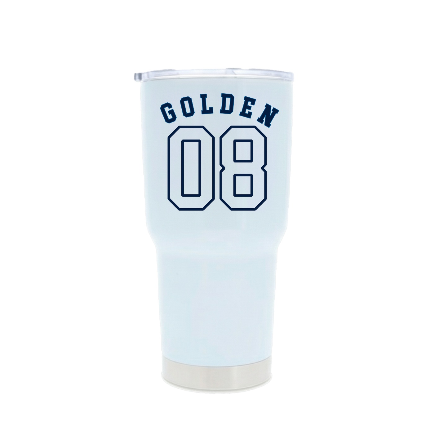 30oz Stainless Steel Tumbler — Shirsey Arch in White