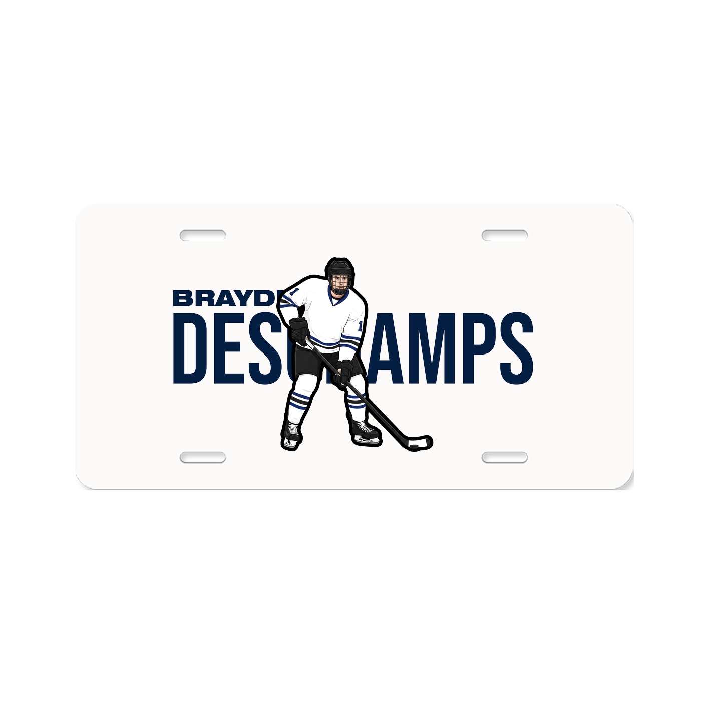 License Plate — Player Name in Classic