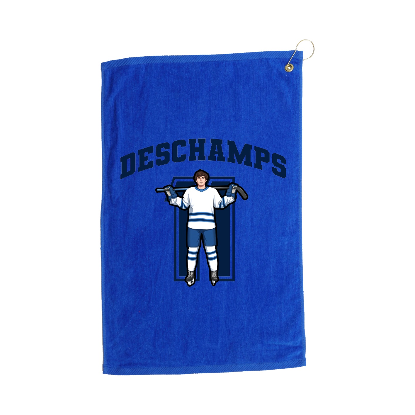 Golf Towel — Number in Royal