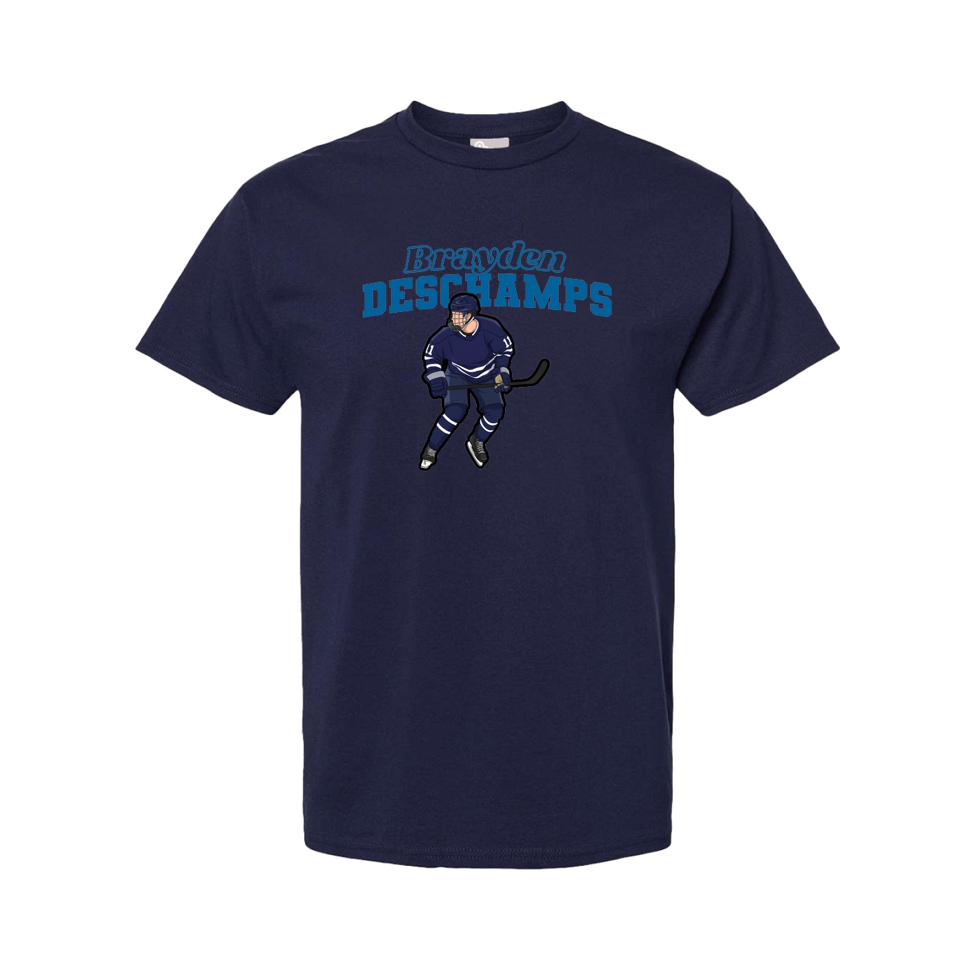 Youth Tee — Name Arch in Navy