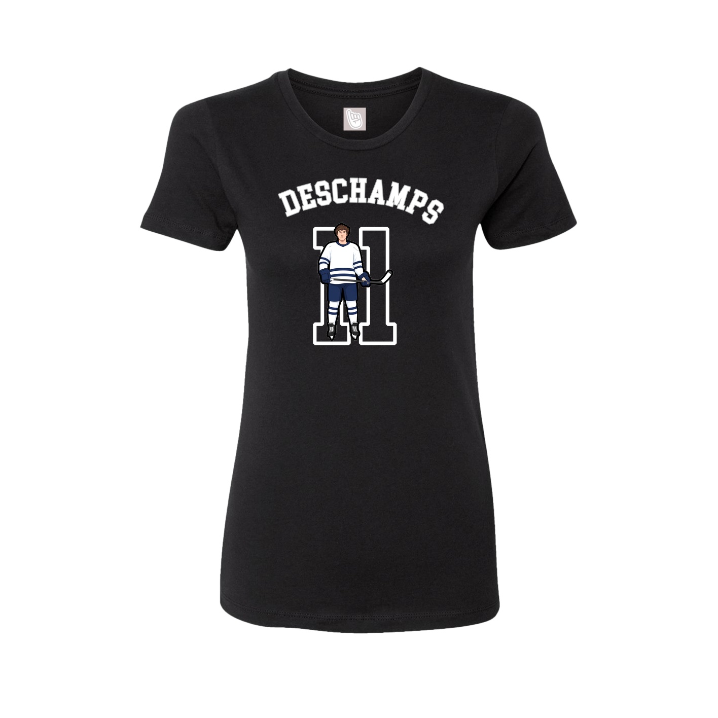 Fitted Women's Tee — Shirsey Arch in Black