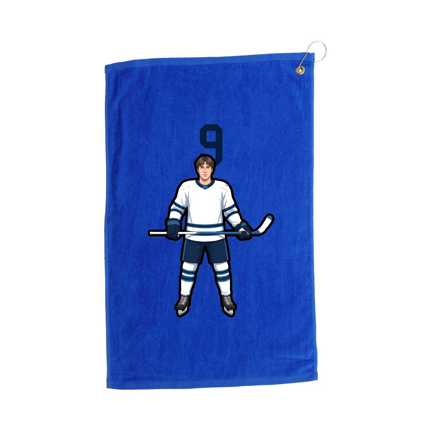 Golf Towel — Number Top in Royal