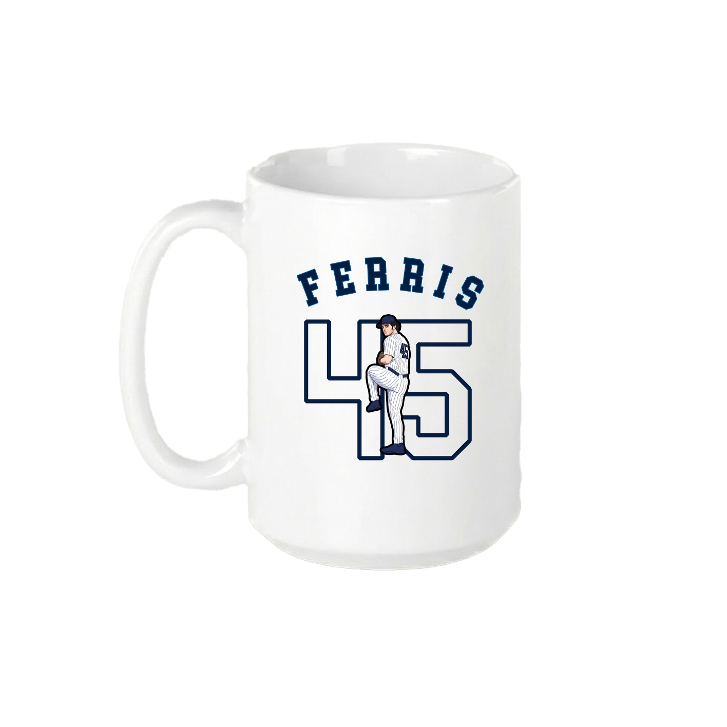 15oz Coffee Mug — Shirsey Arch in White