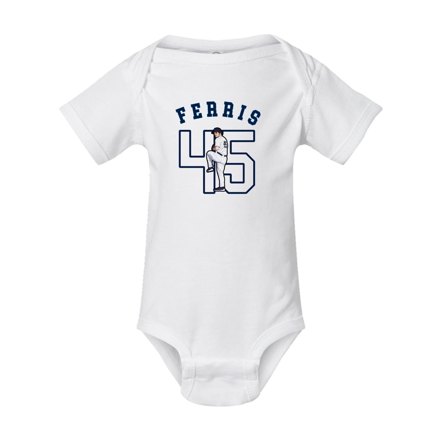 Baby Onesie — Shirsey Arch in White