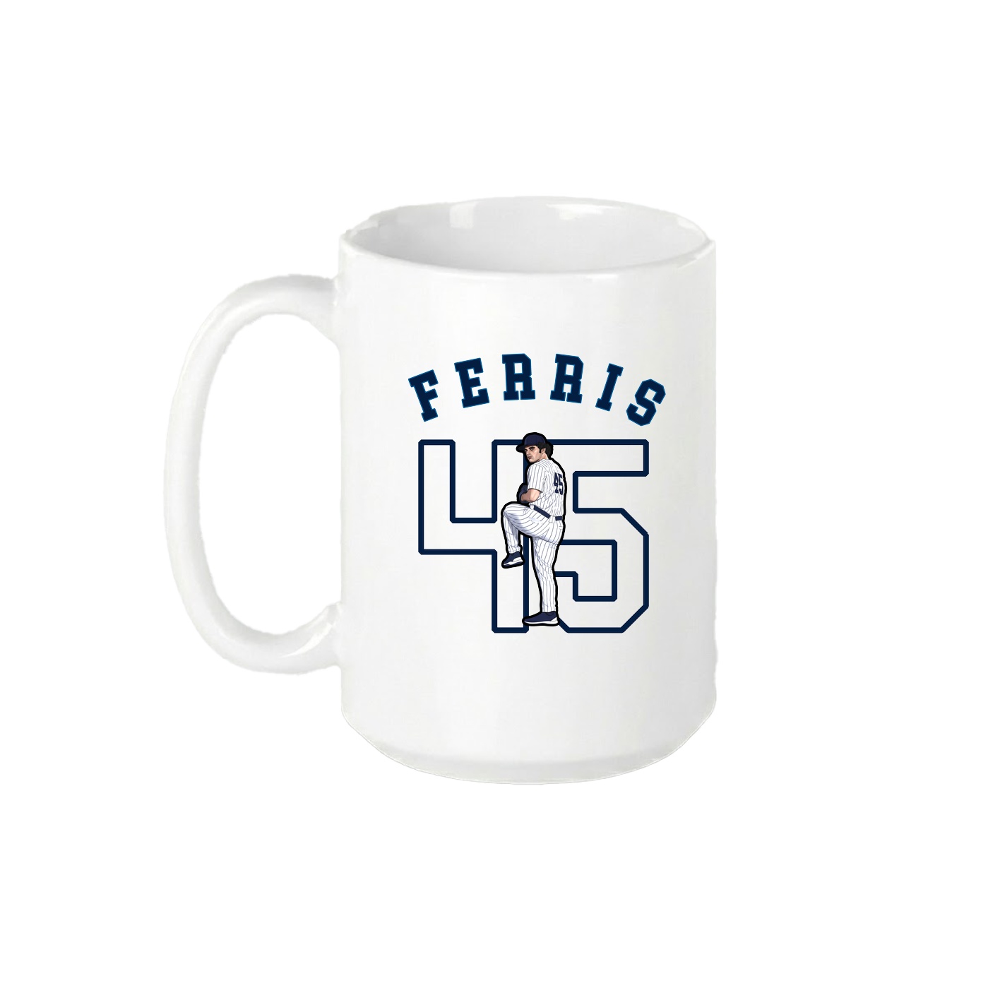 15oz Coffee Mug — Shirsey Arch in White