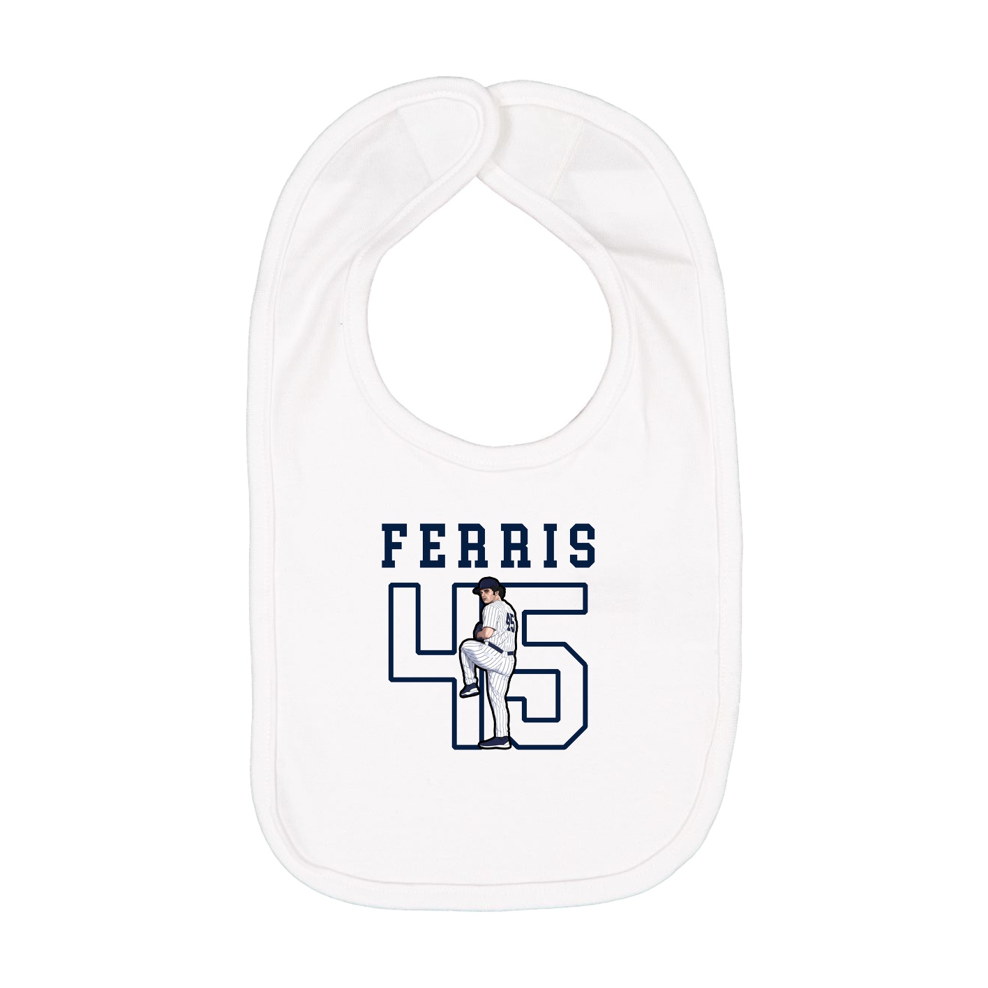 Infant Bib — Shirsey in White