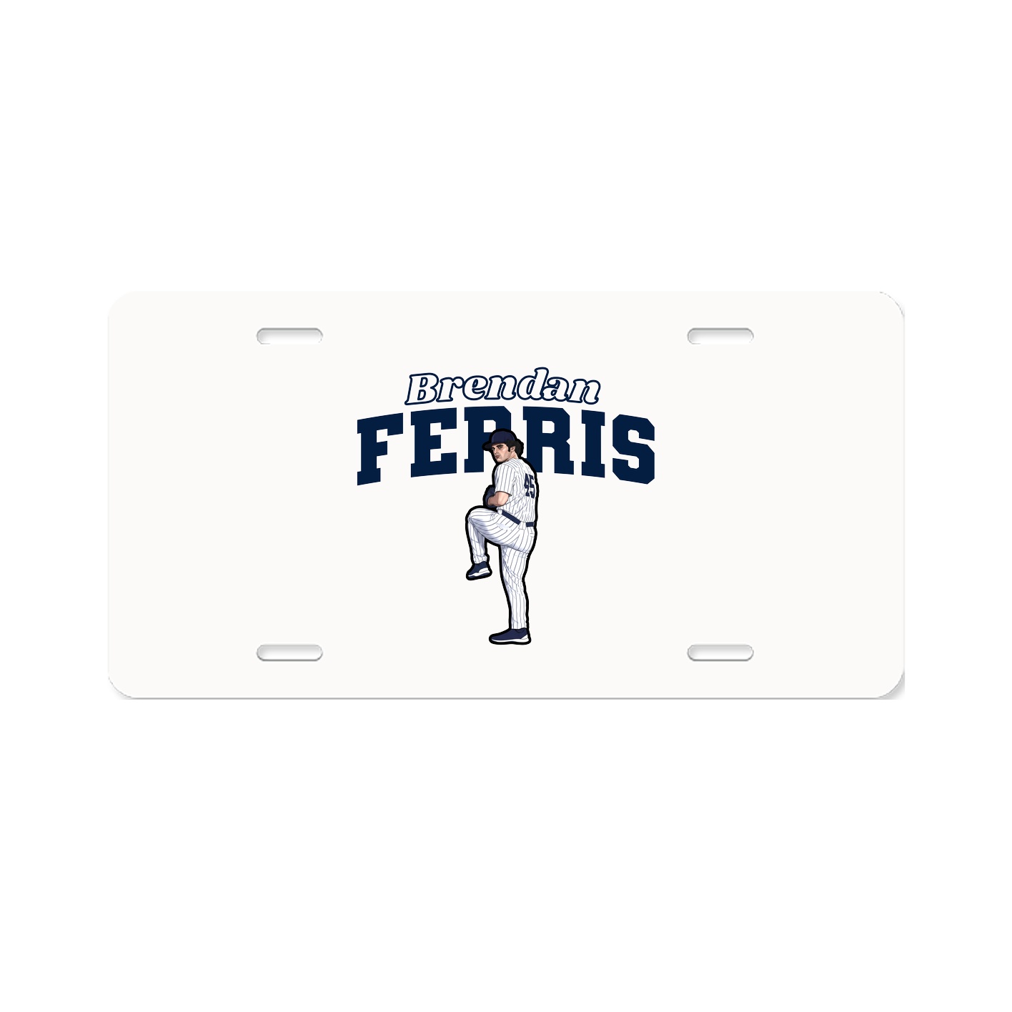 License Plate — Name Arch in Classic
