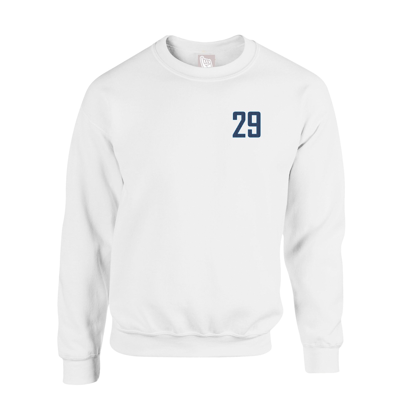 Fleece Crew — Front Shirsy in White
