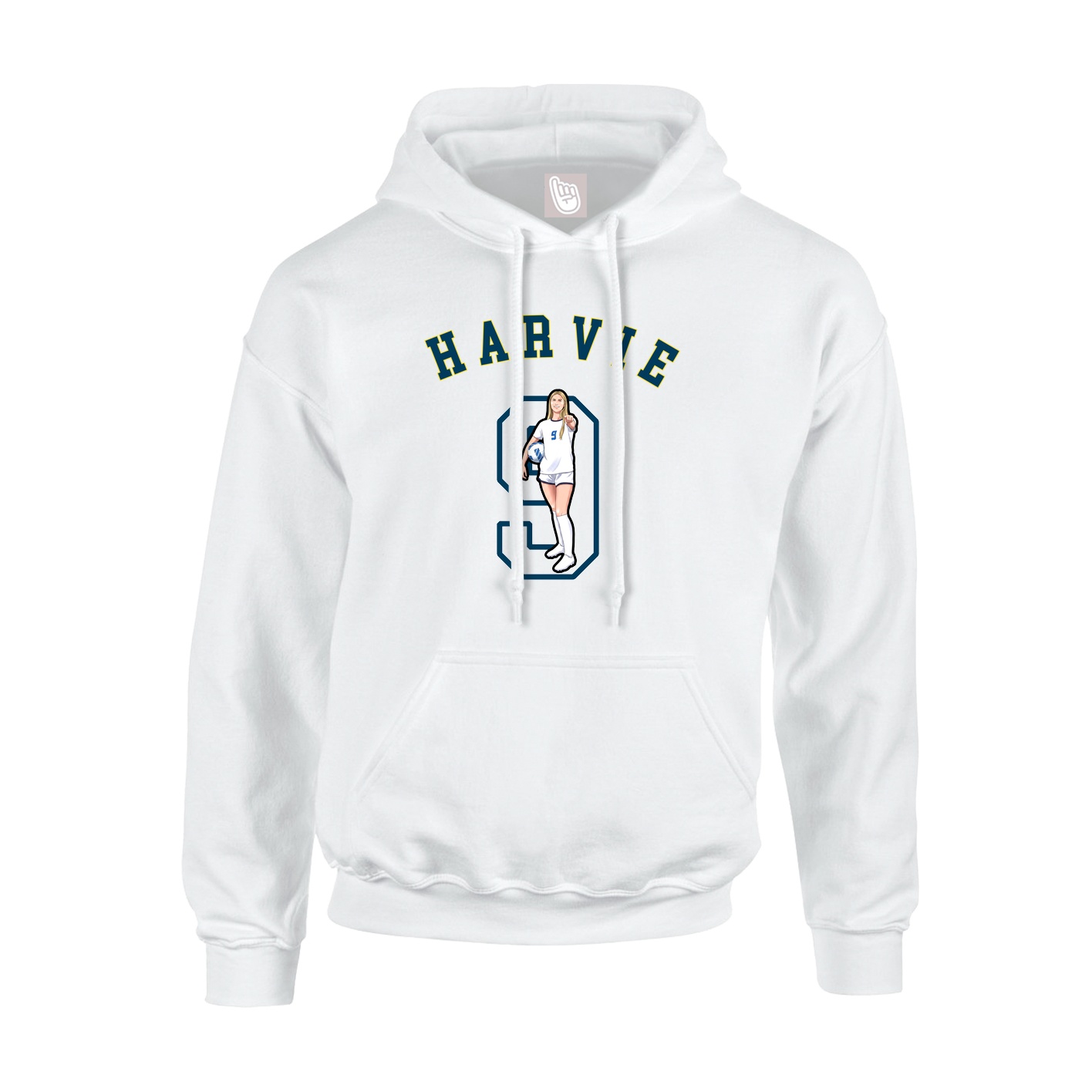 Youth Hoodie — Shirsey Arch in White