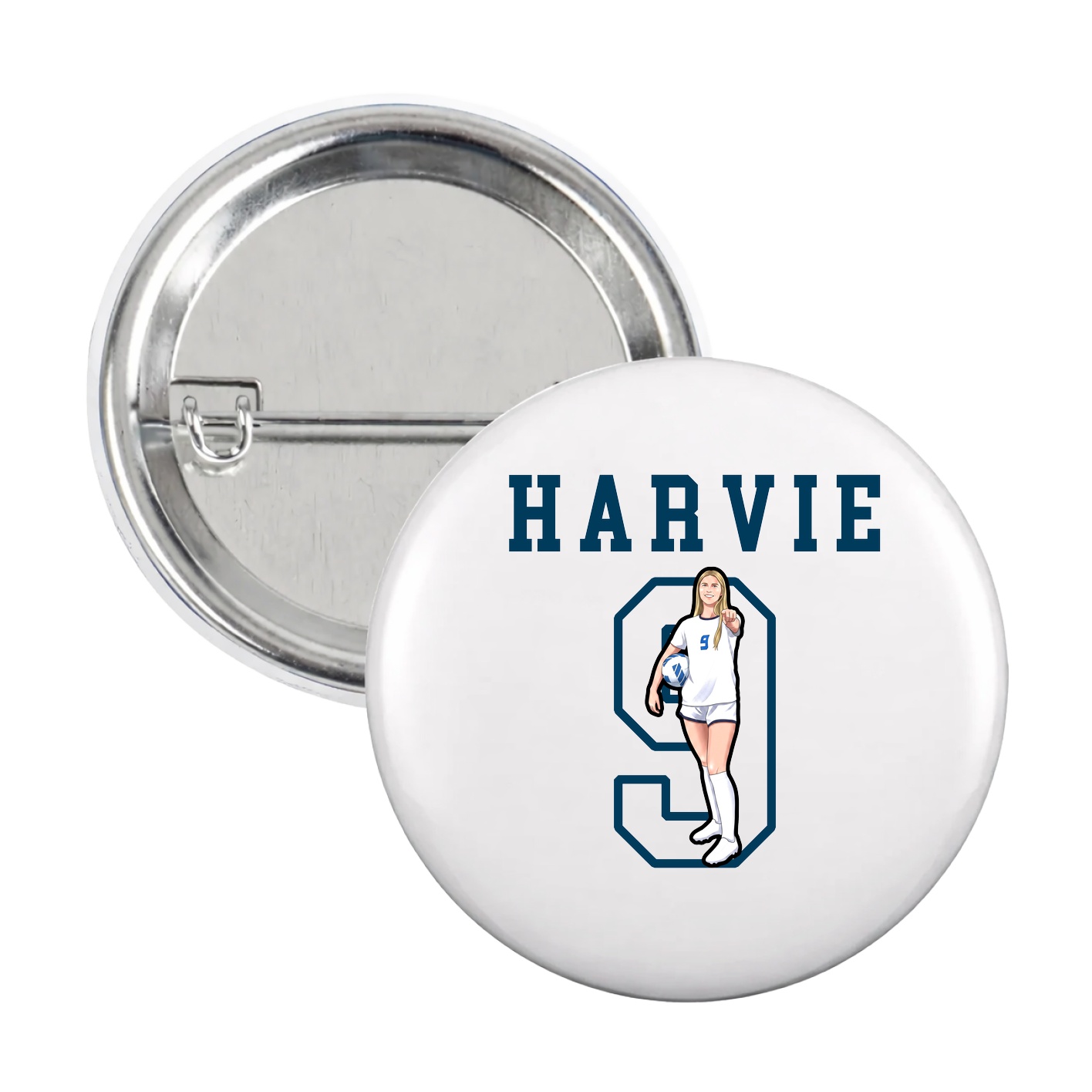 Game Day Button — Shirsey in White