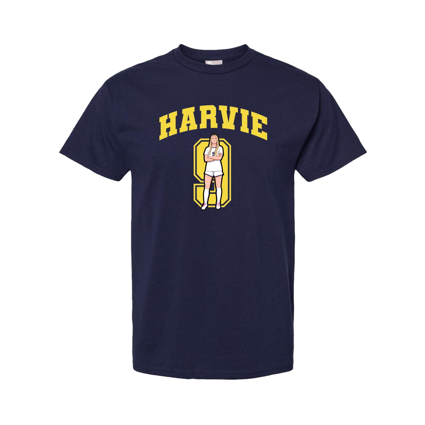 Tee — Number in Navy