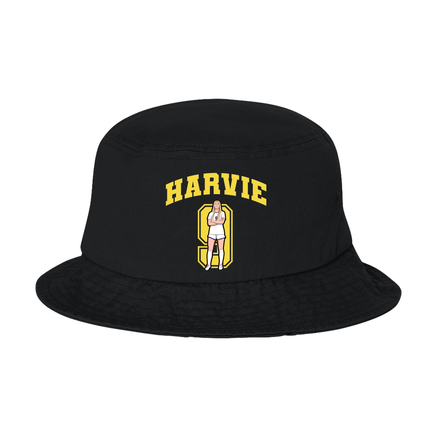 Bucket Cap — Number in Black