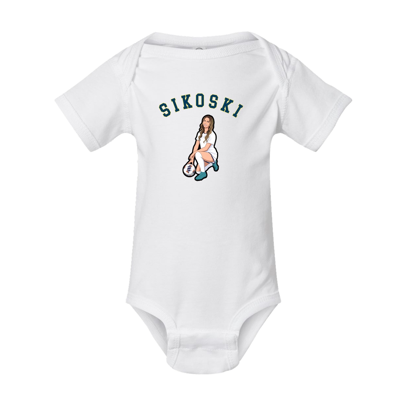 Baby Onesie — Shirsey Arch in White