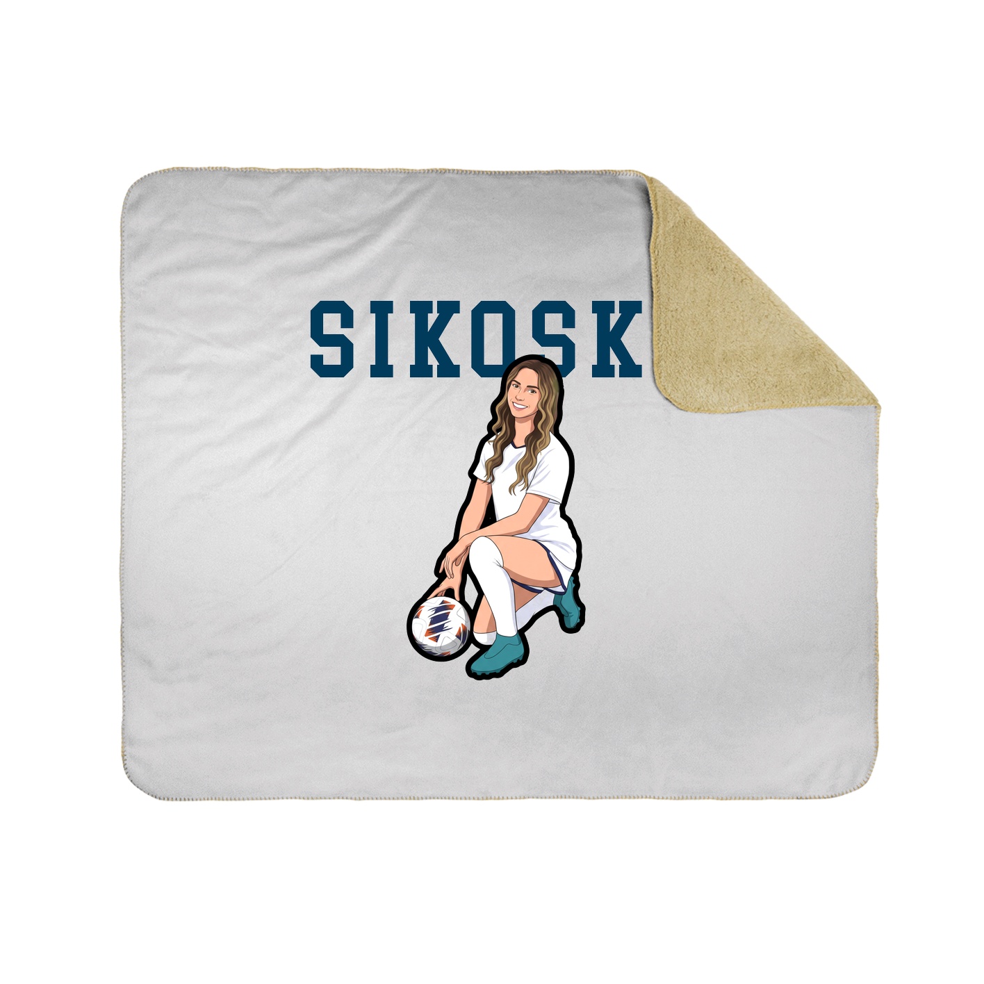 Throw Blanket — Shirsey in White