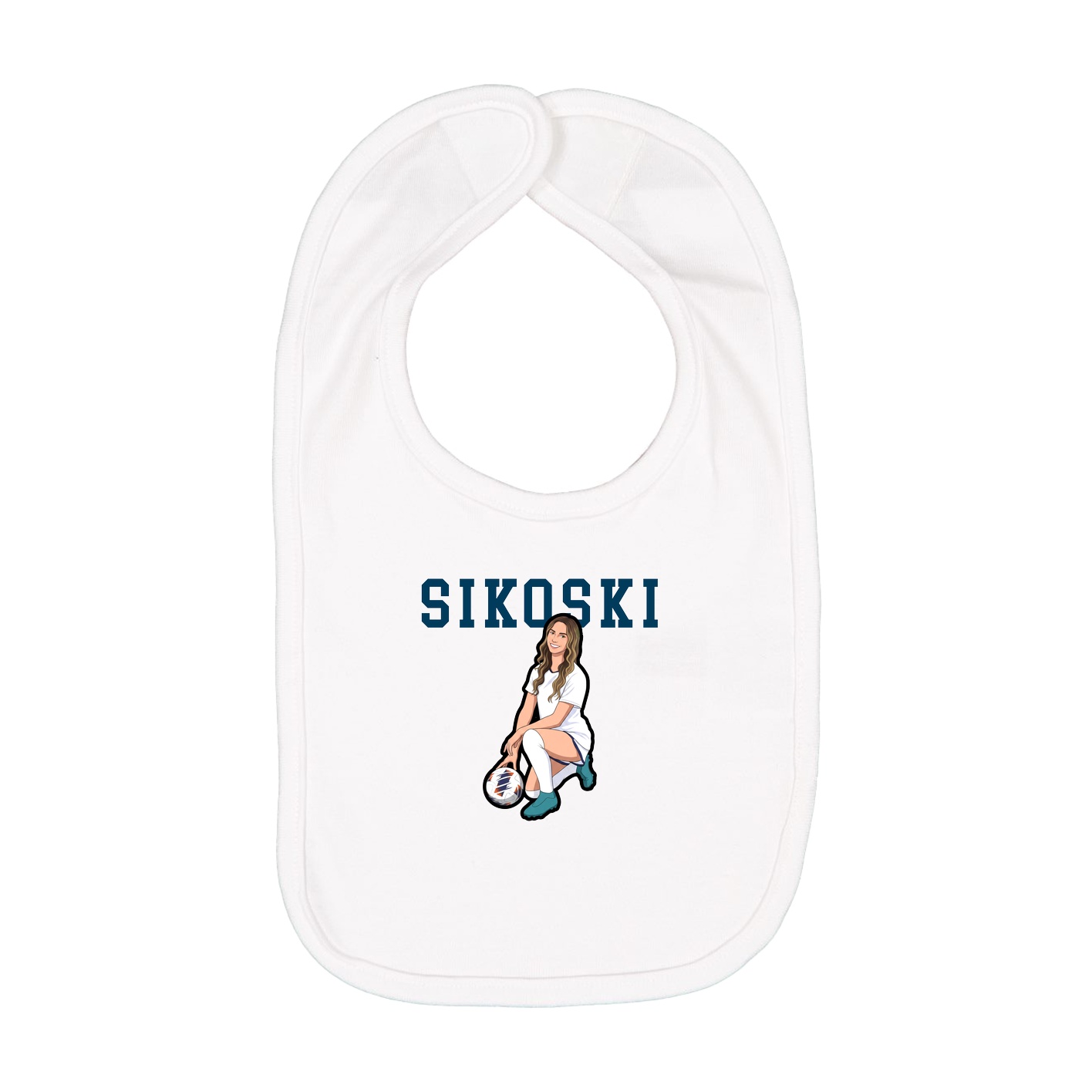 Infant Bib — Shirsey in White