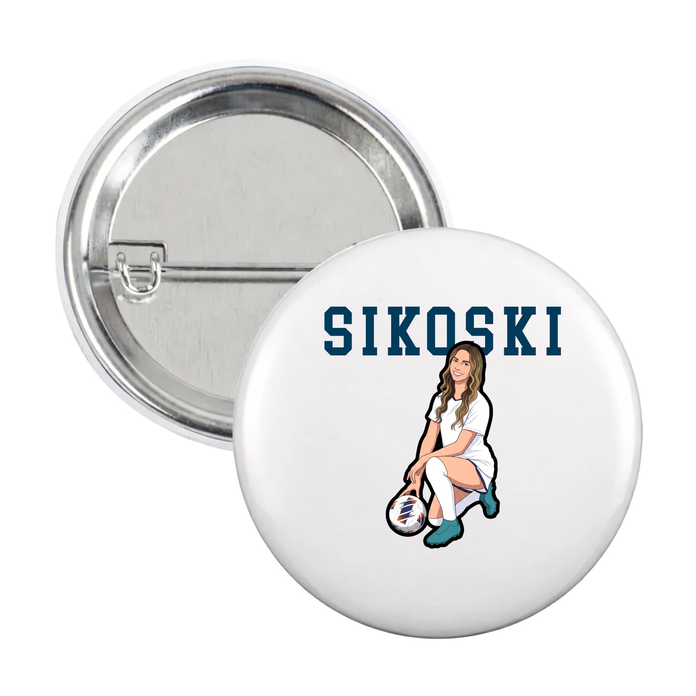 Game Day Button — Shirsey in White