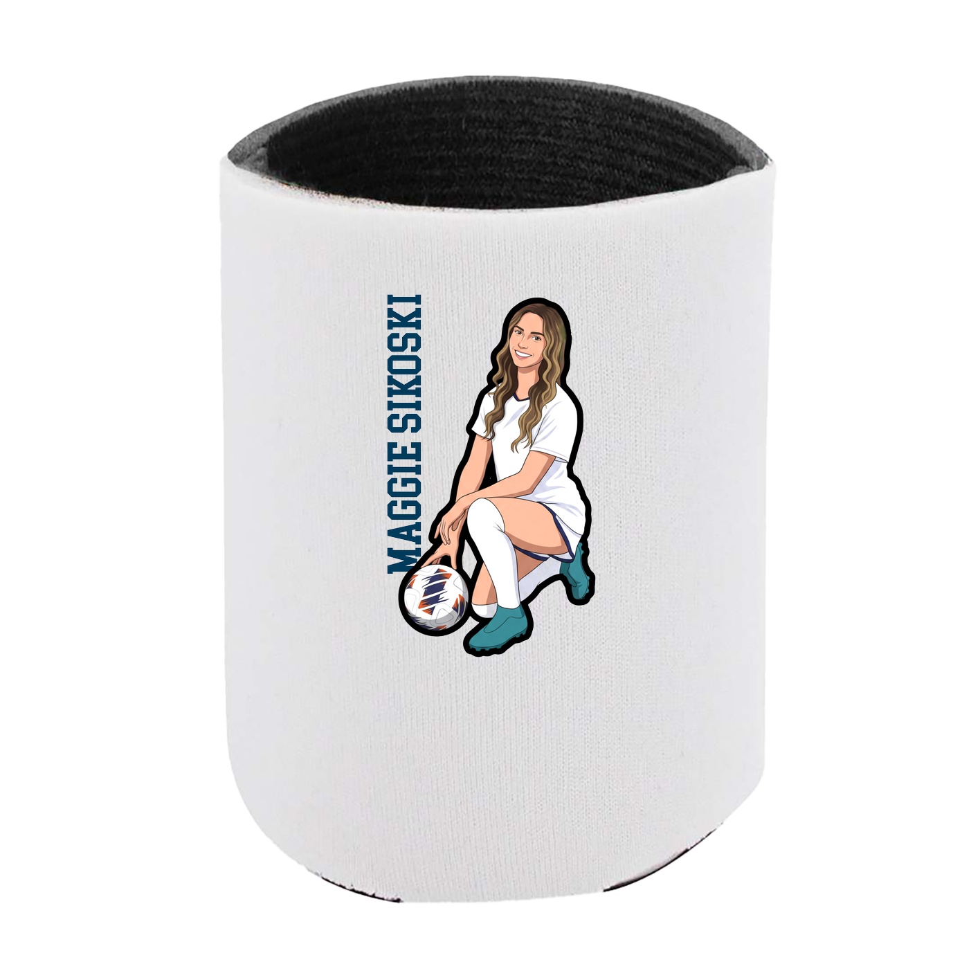 Can Holder — Name Vertical in White