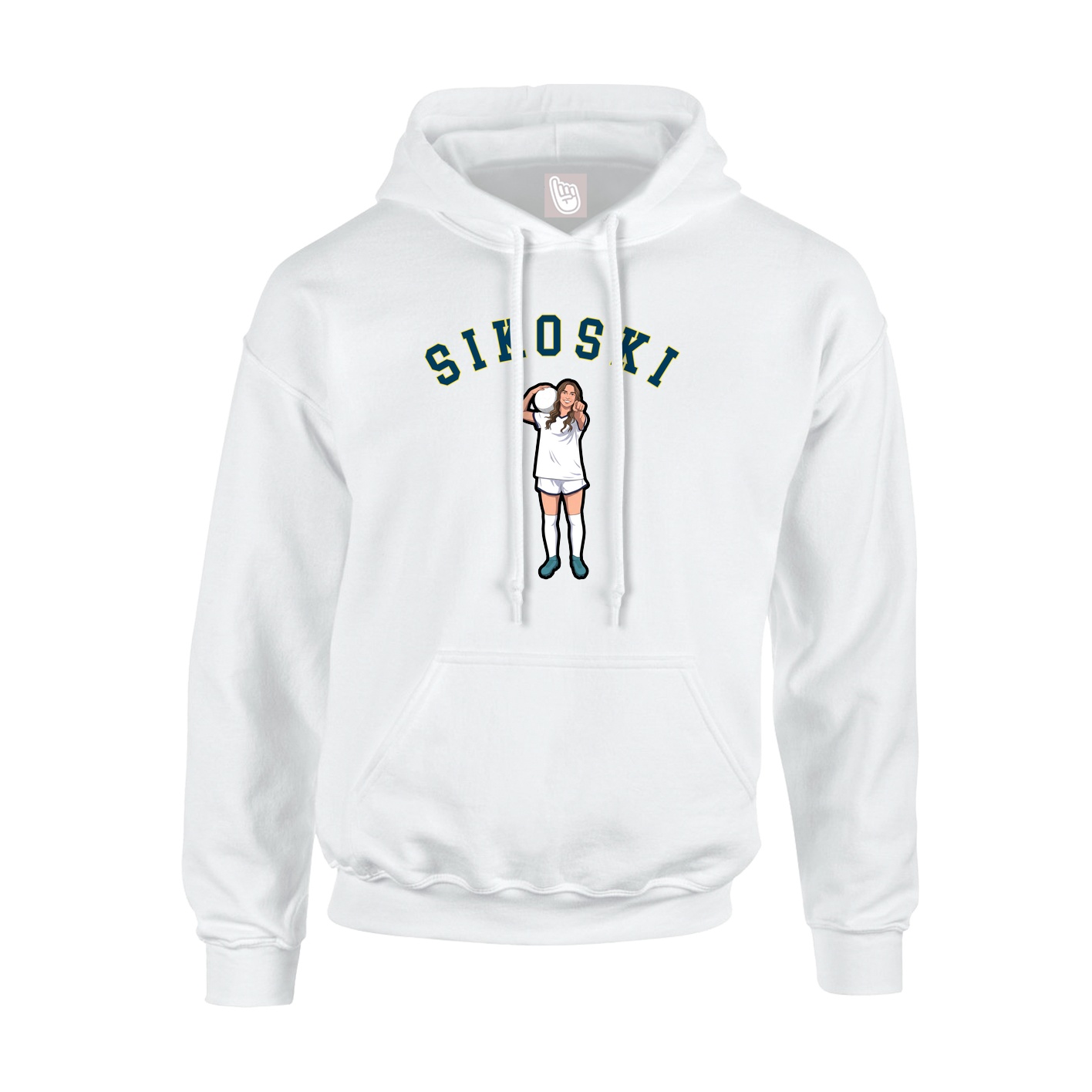 Youth Hoodie — Shirsey Arch in White