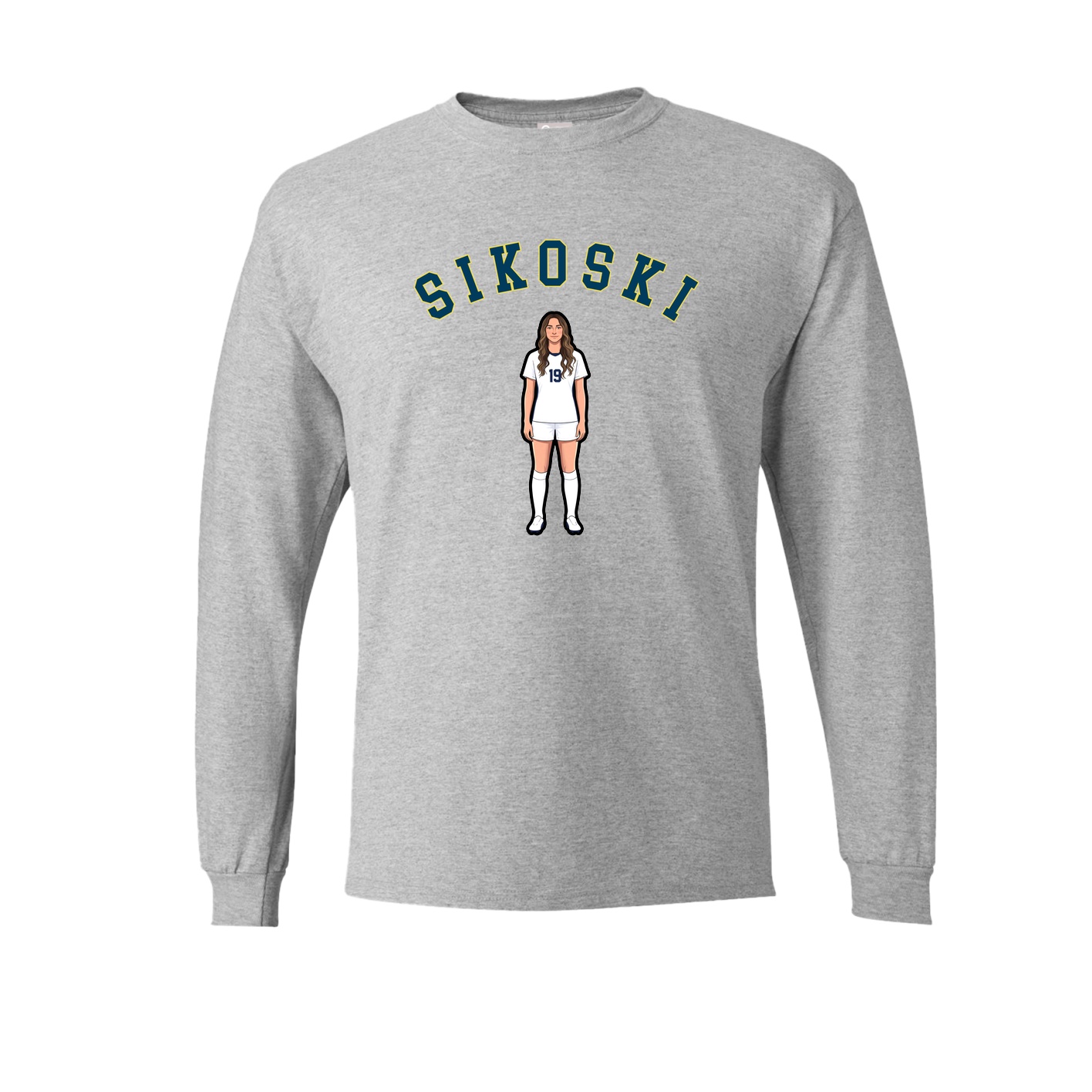 Long Sleeve Tee — Shirsey Arch in Grey