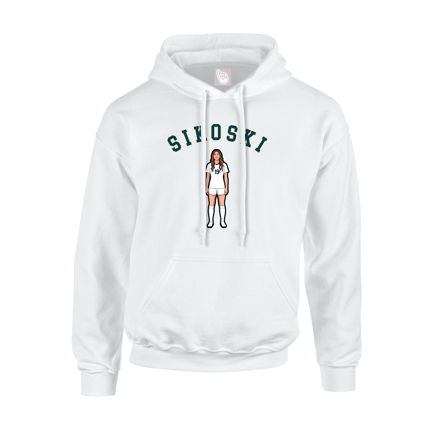 Hoodie — Shirsey Arch in White
