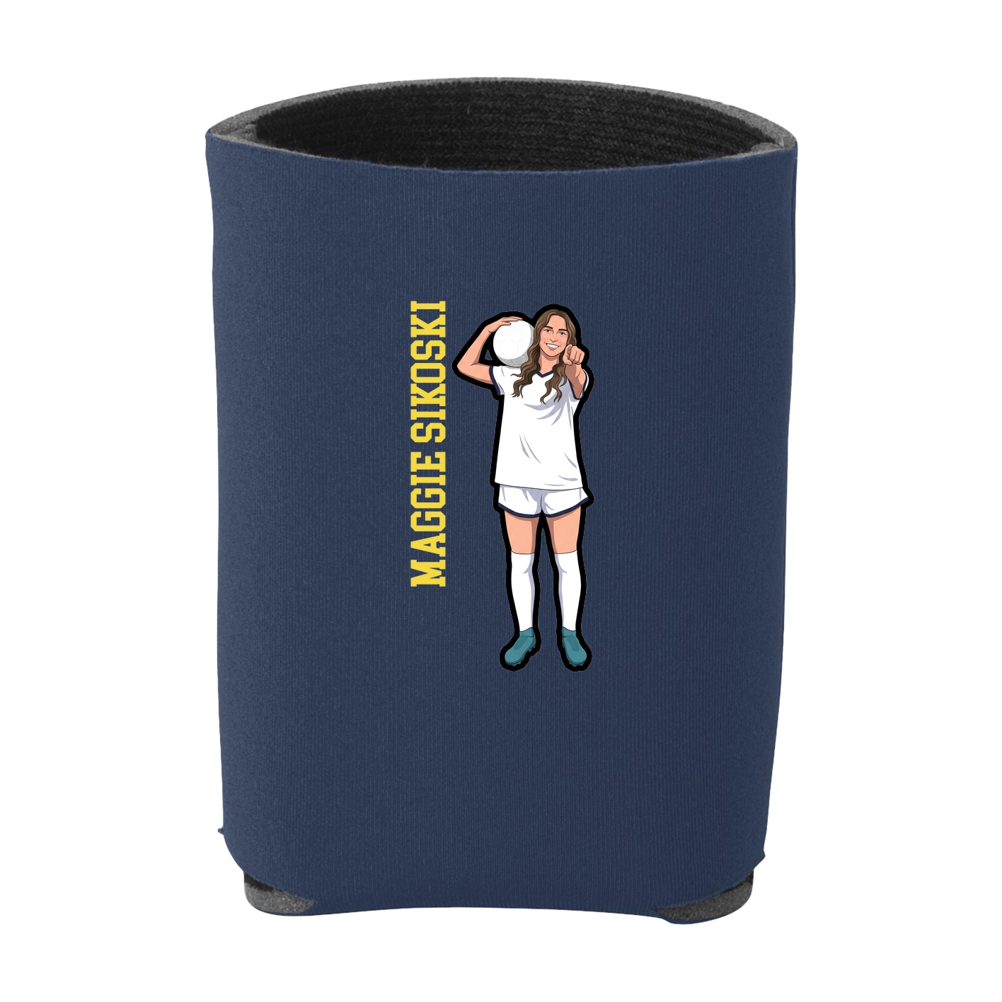 Can Holder — Name Vertical in Navy