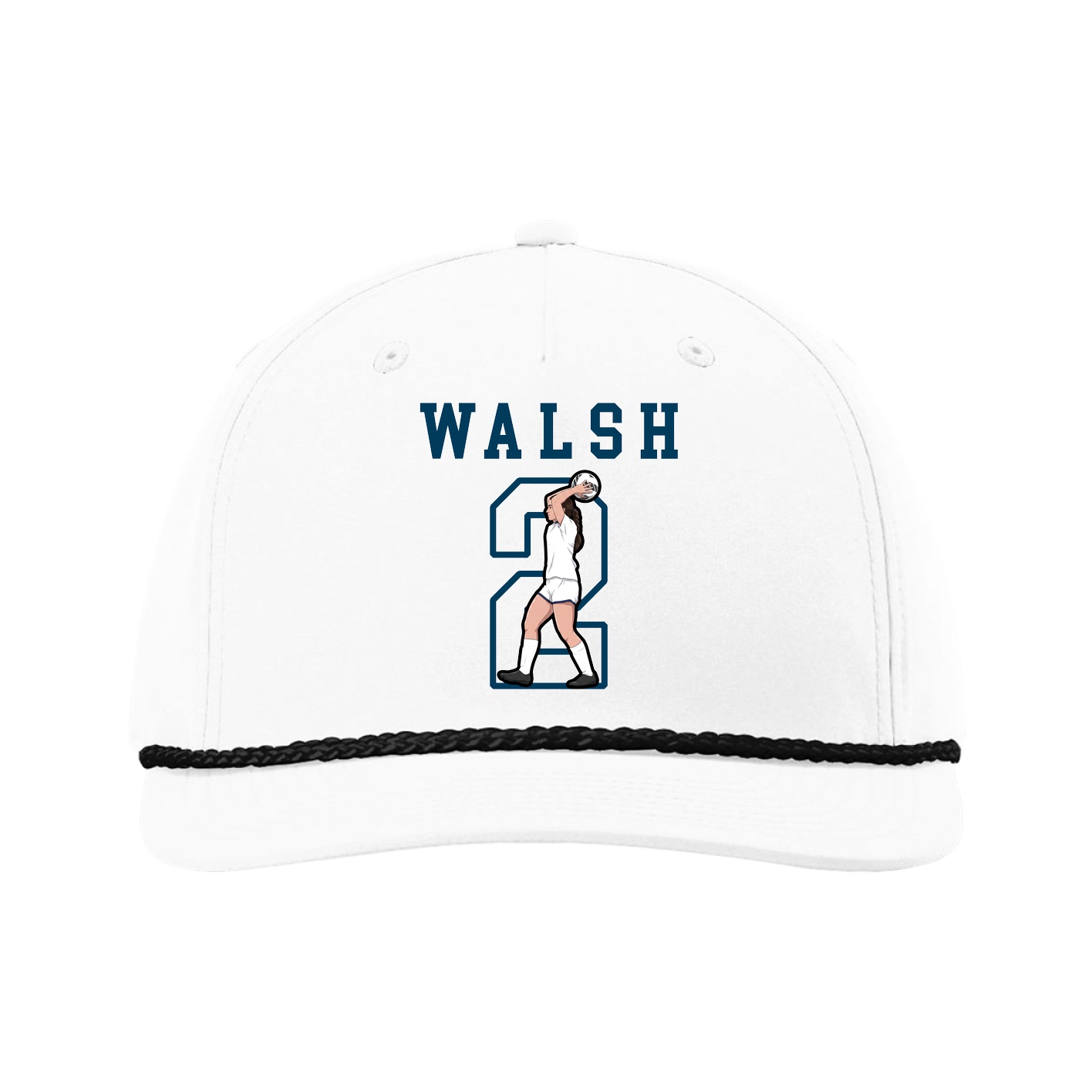 Five-Panel Classic Rope Cap — Shirsey in White