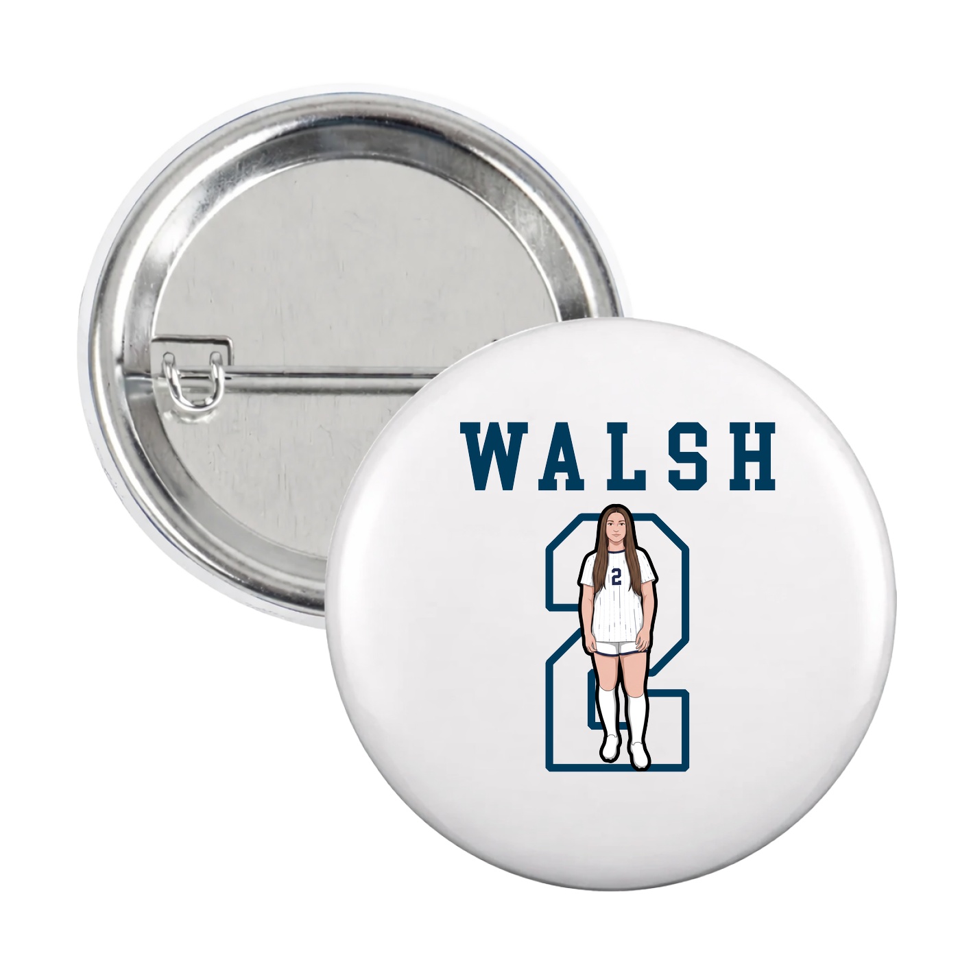 Game Day Button — Shirsey in White