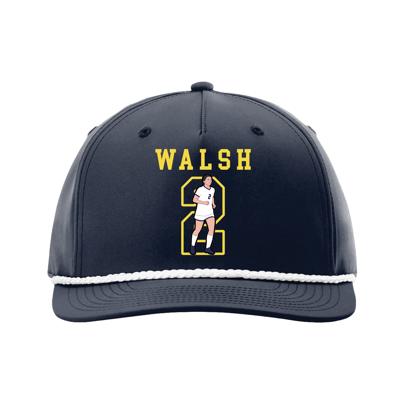Five-Panel Classic Rope Cap — Shirsey in Navy