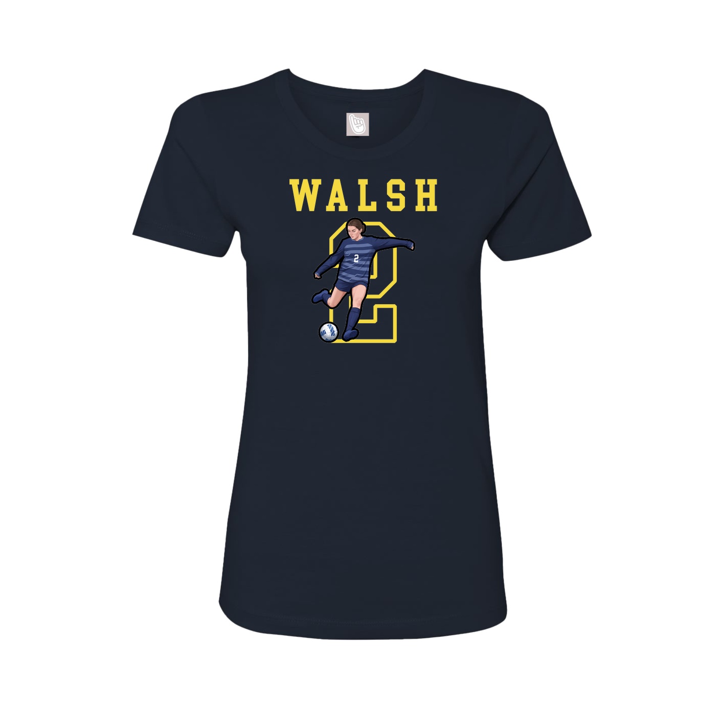 Fitted Women's Tee — Shirsey in Navy