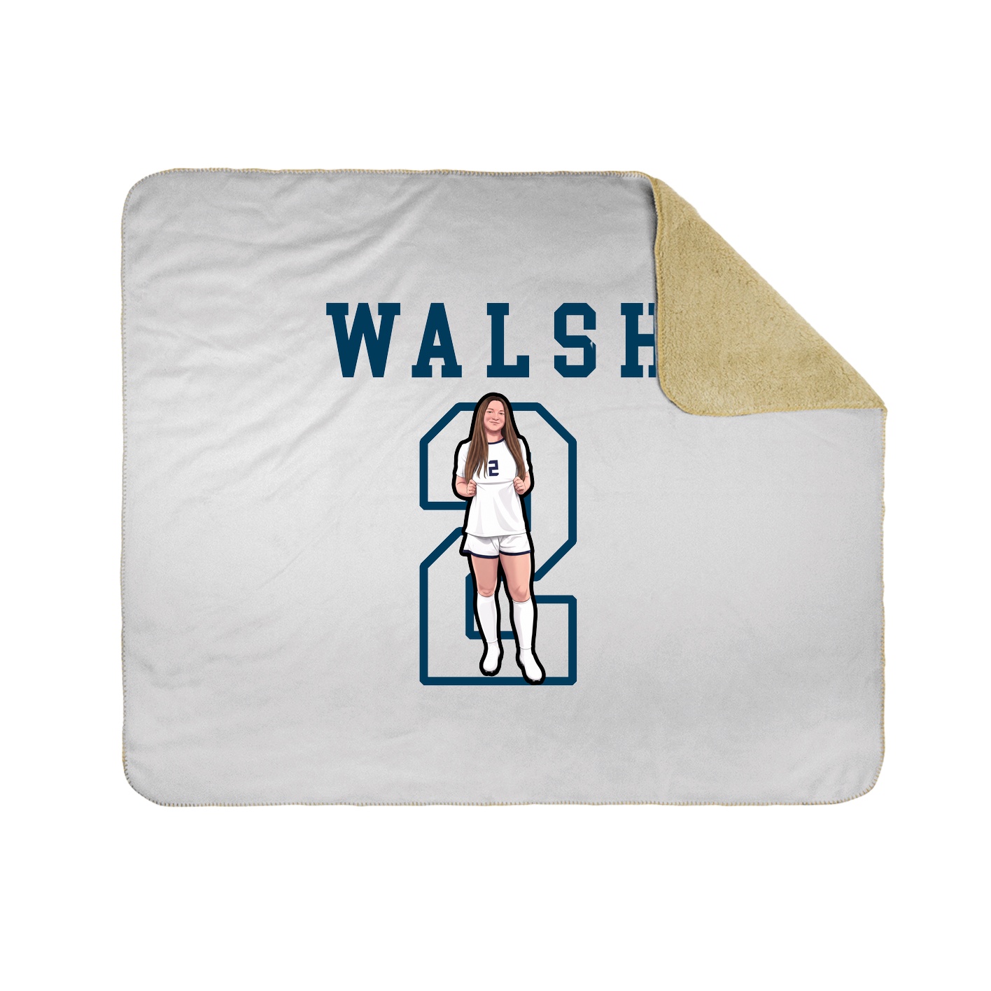 Throw Blanket — Shirsey in White