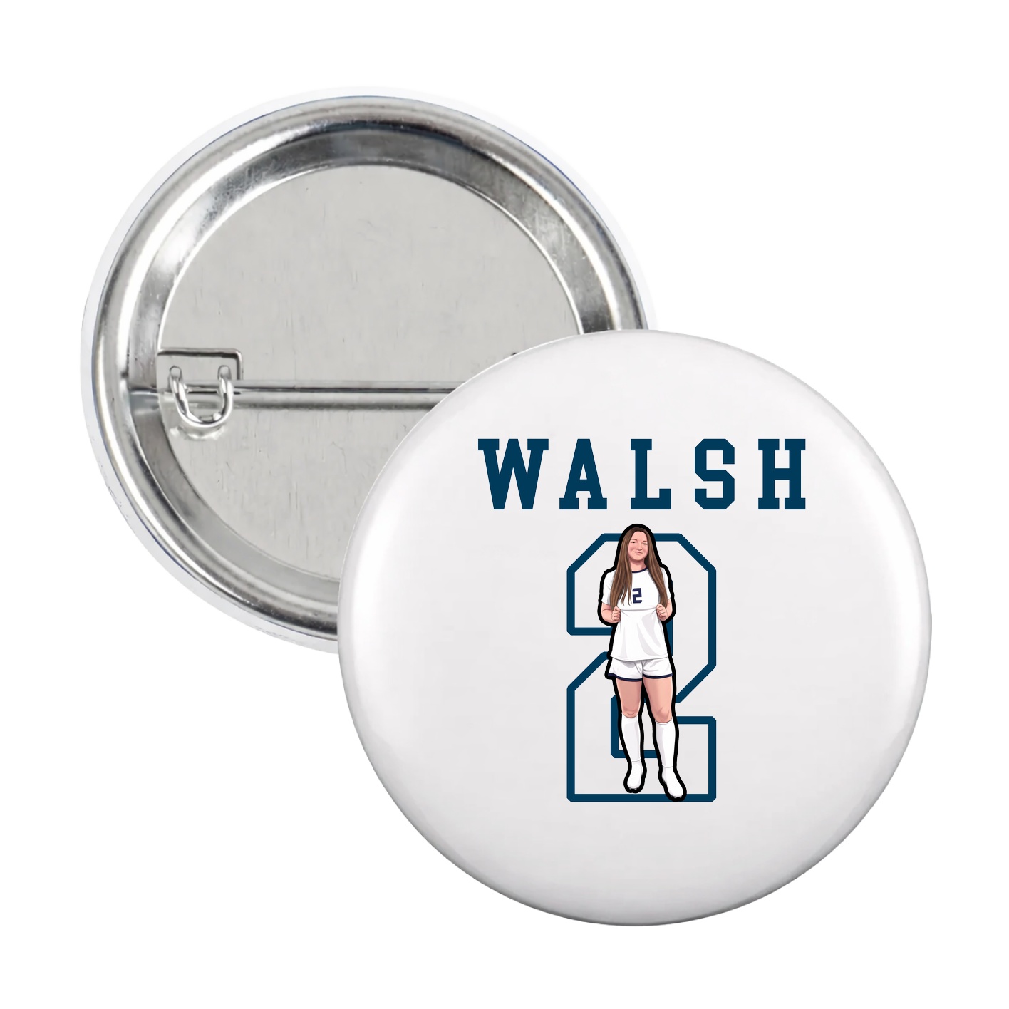 Game Day Button — Shirsey in White