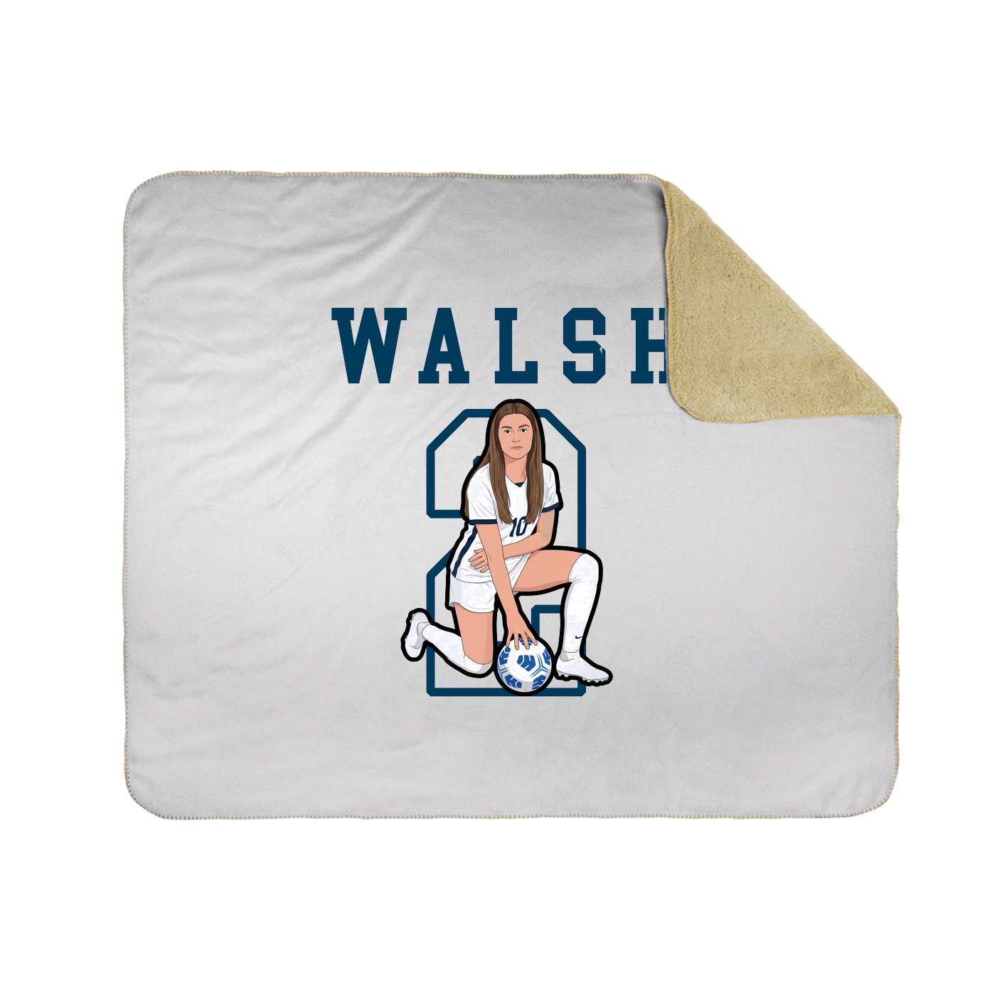 Throw Blanket — Shirsey in White