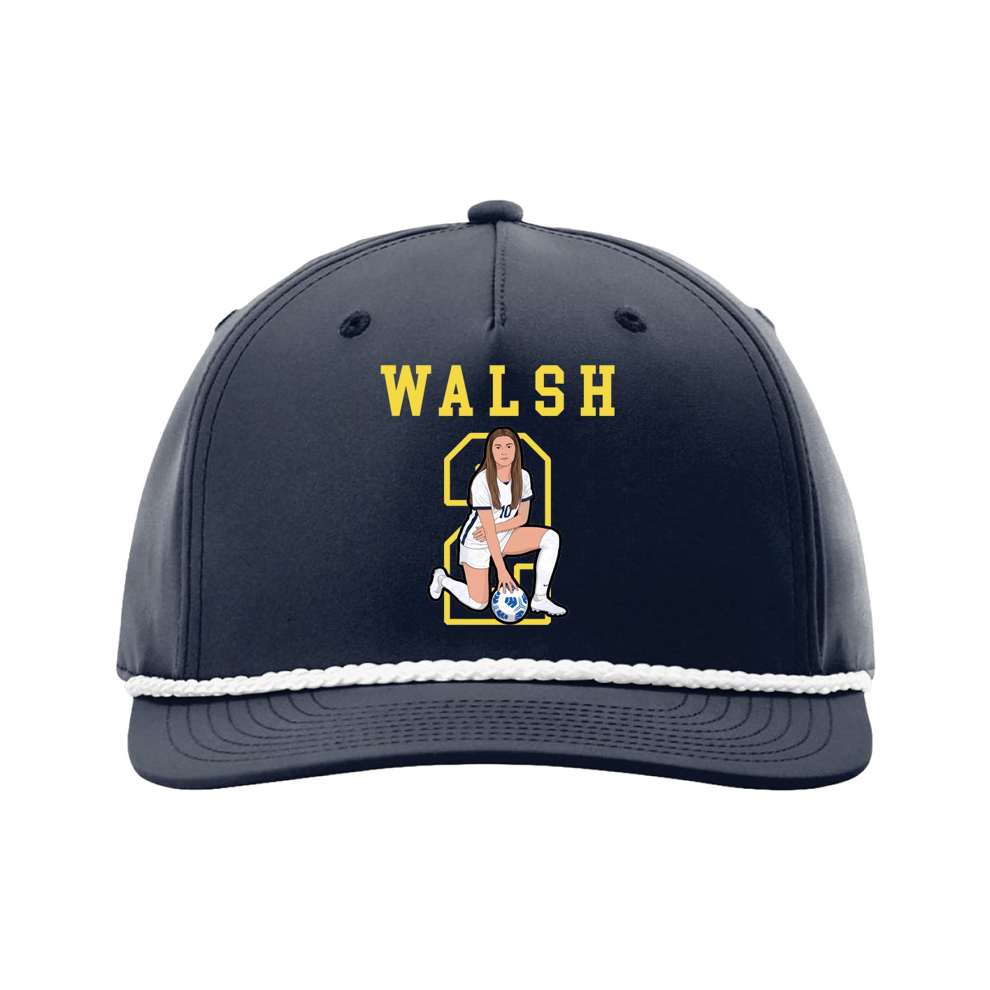 Five-Panel Classic Rope Cap — Shirsey in Navy