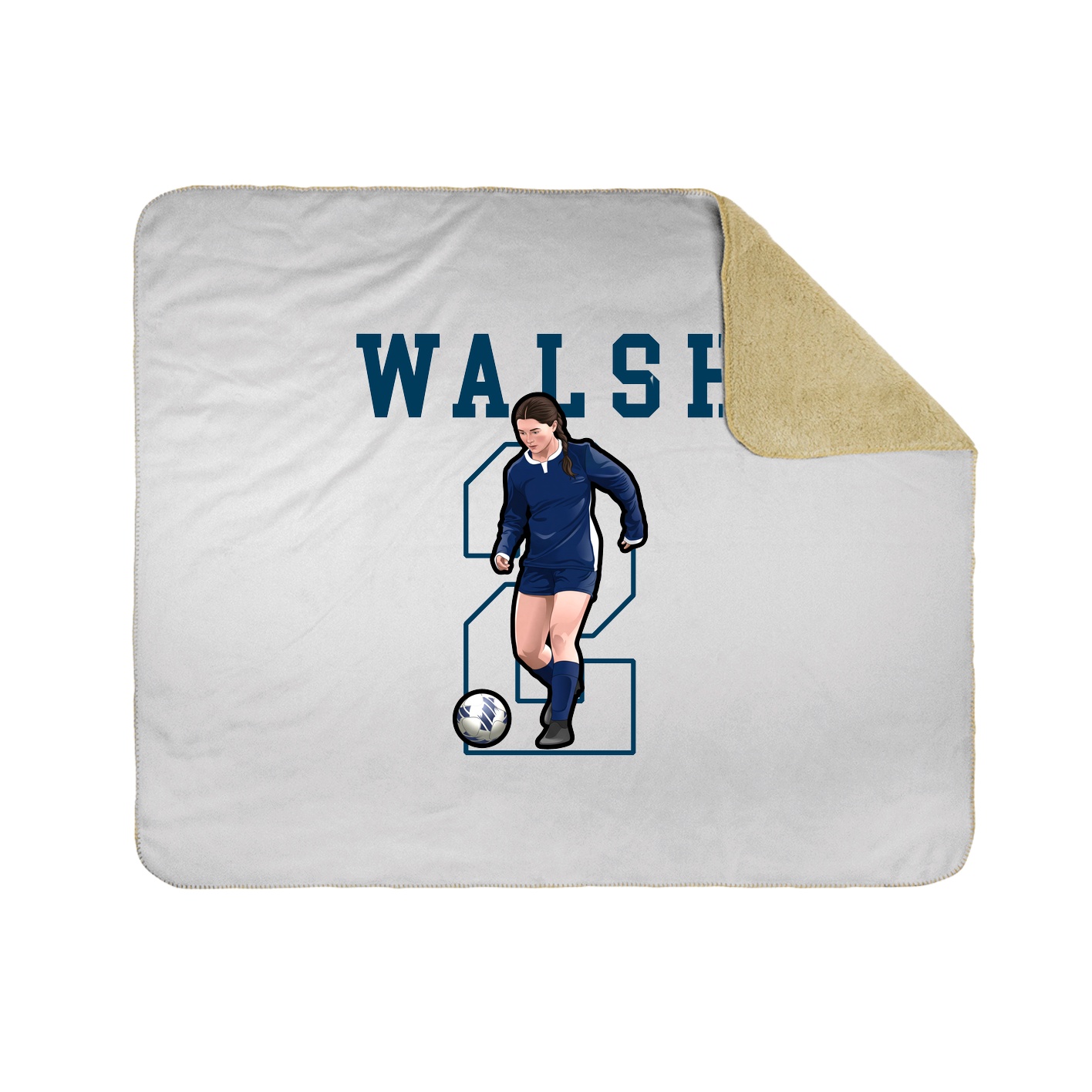 50x60 Sherpa Lined Throw Blanket