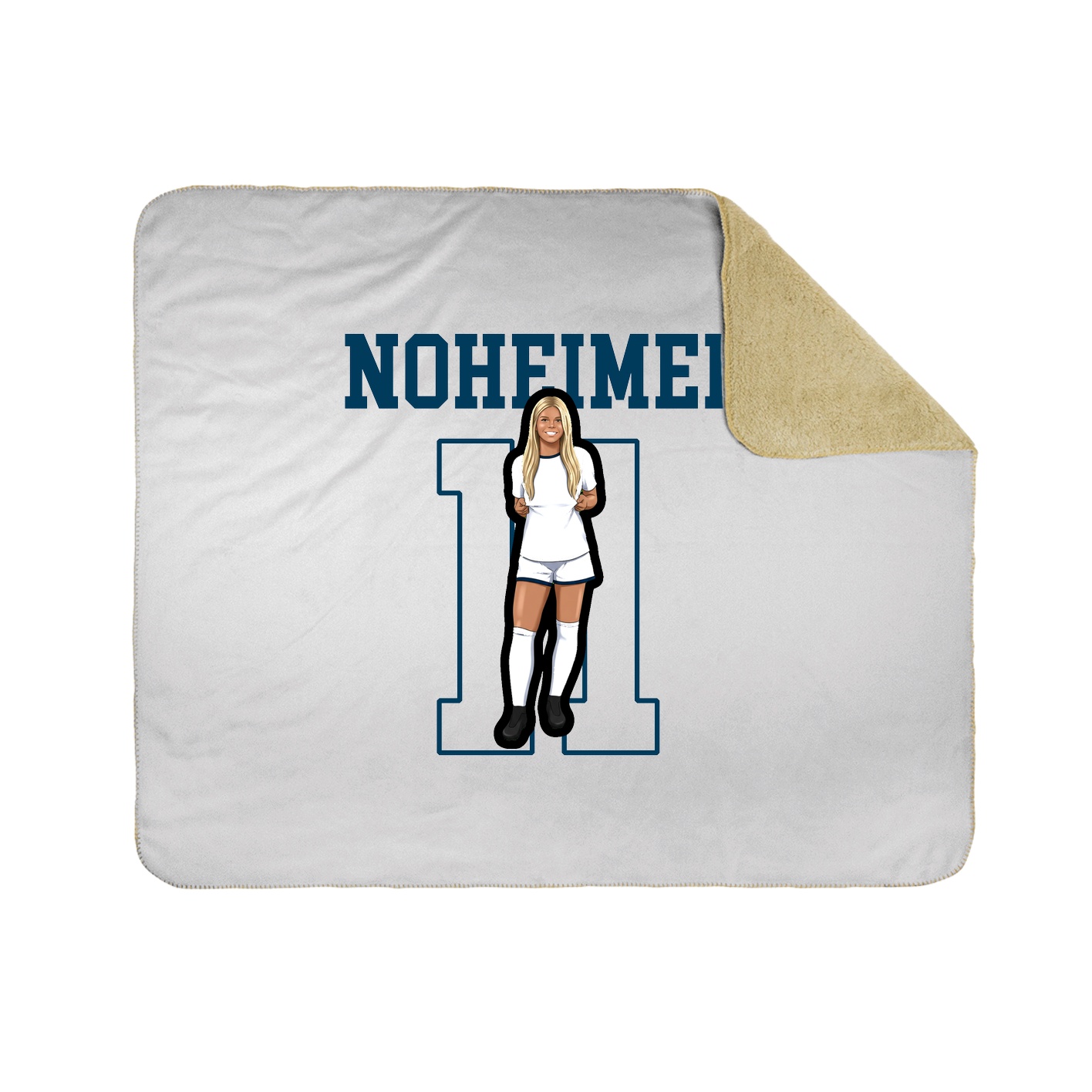 Throw Blanket — Shirsey in White