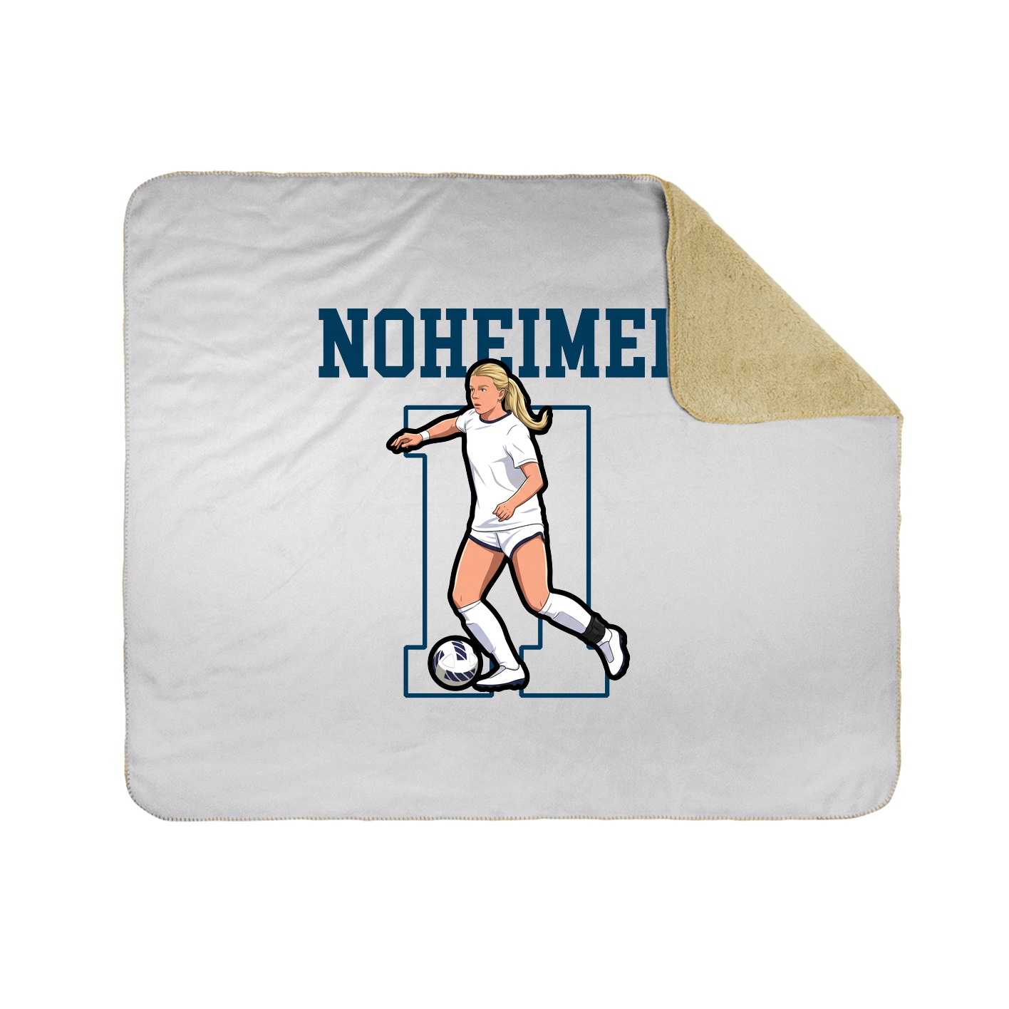 Throw Blanket — Shirsey in White