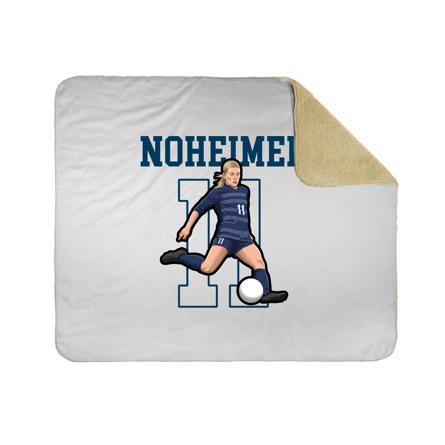 Throw Blanket — Shirsey in White